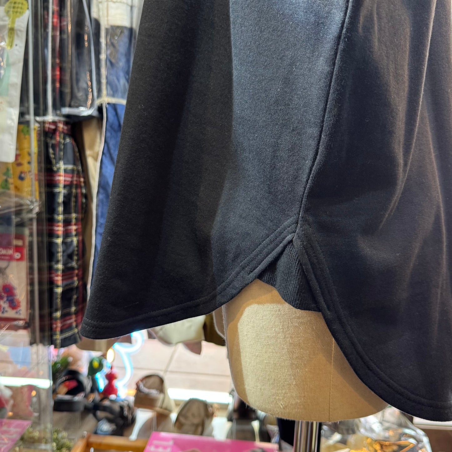 Nachukara Black Sweatshirt, Top, made in Japan