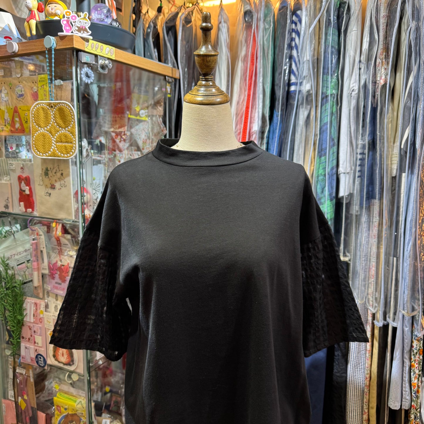 Nachukara Black T-shirt, made in Japan