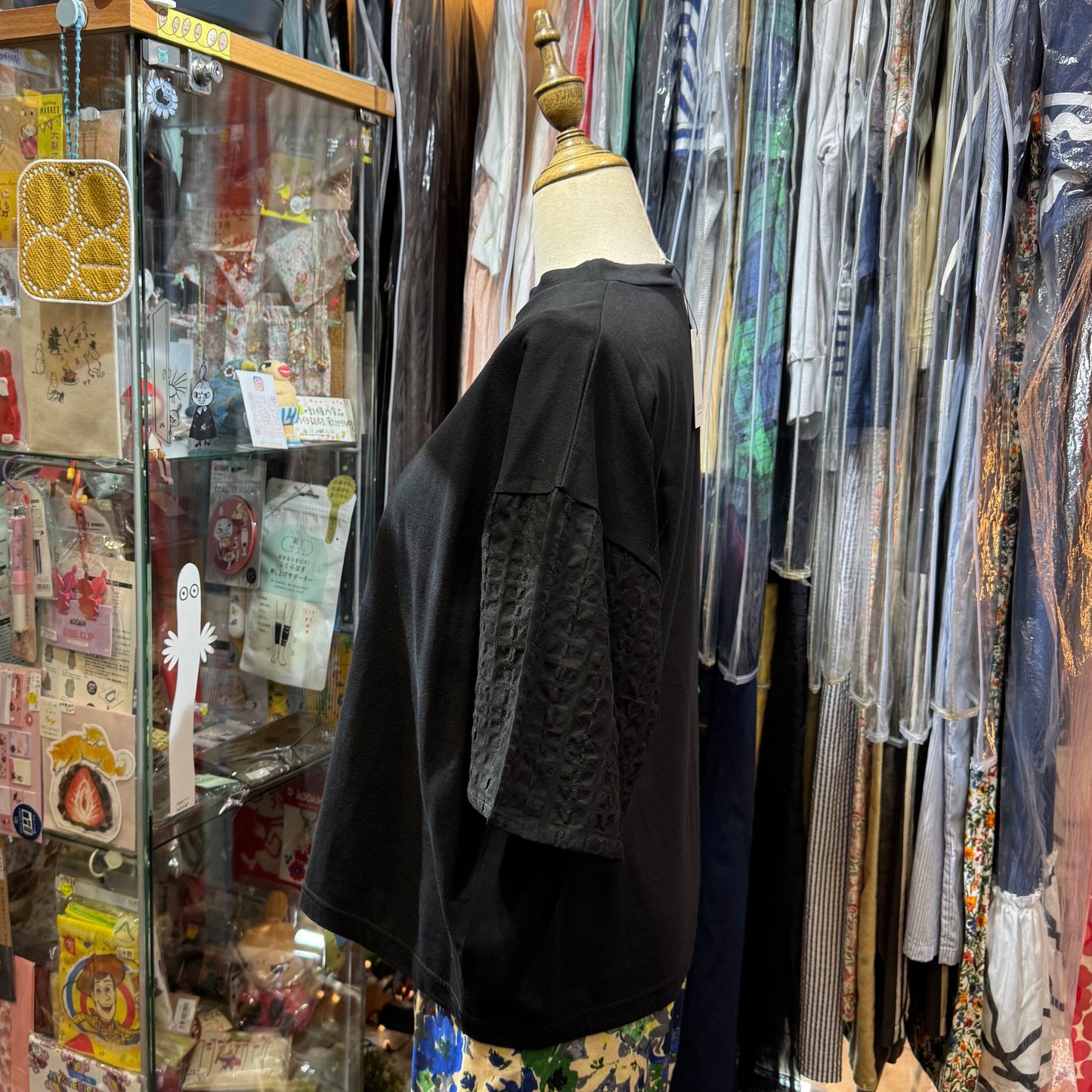 Nachukara Black T-shirt, made in Japan