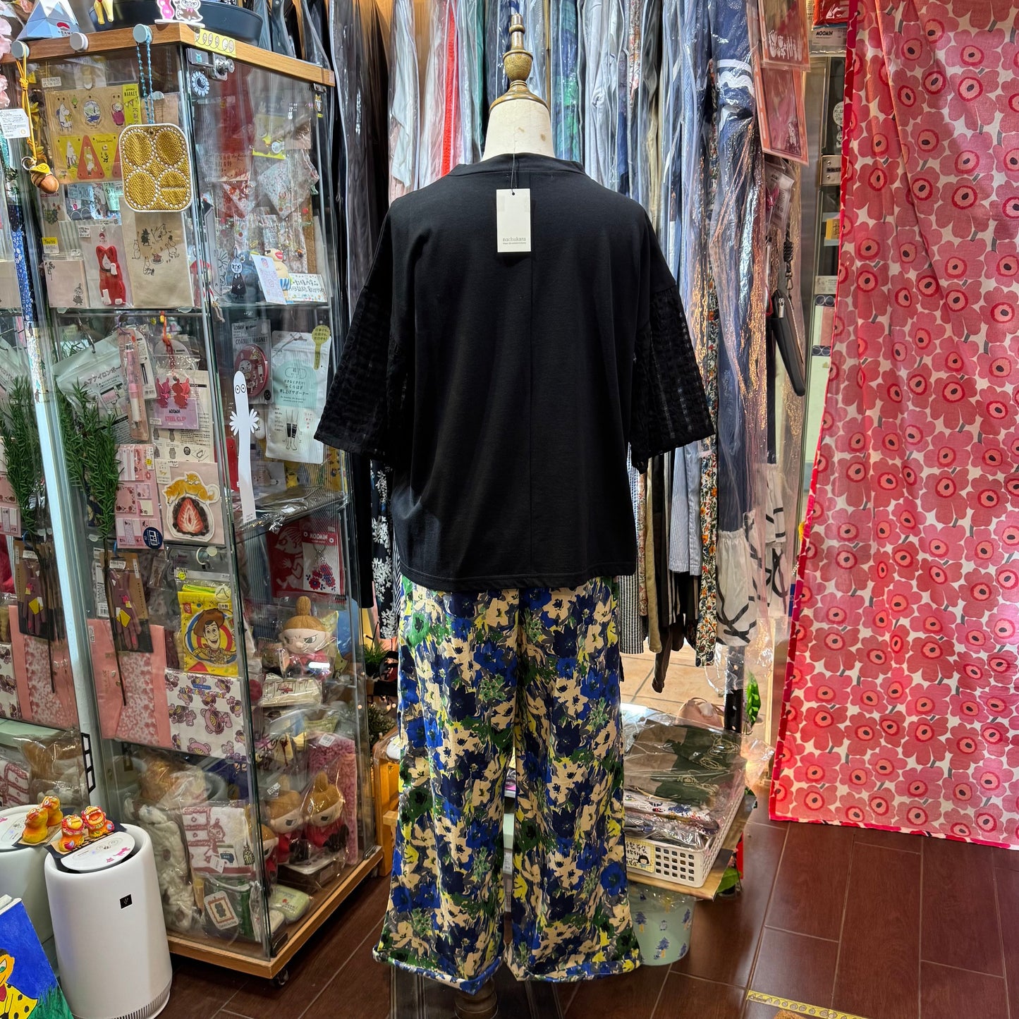 Nachukara Black T-shirt, made in Japan