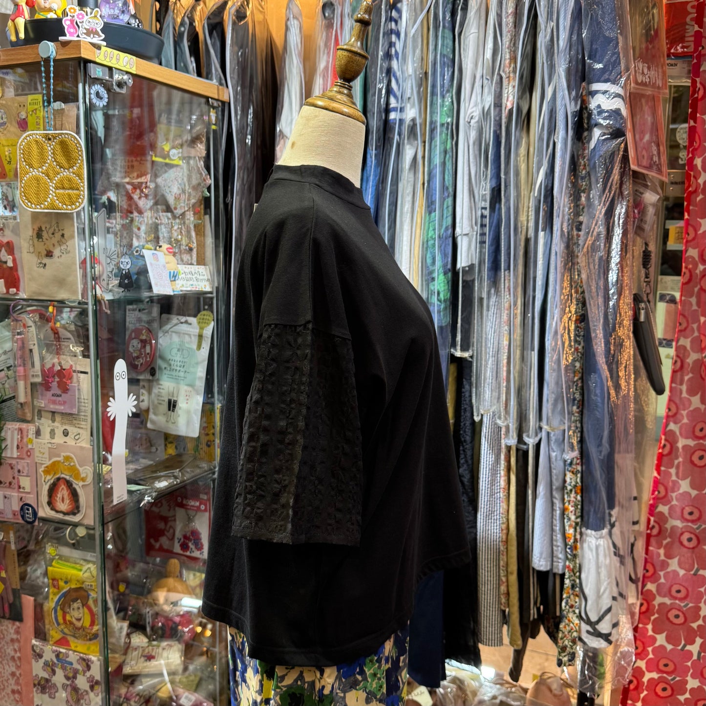 Nachukara Black T-shirt, made in Japan