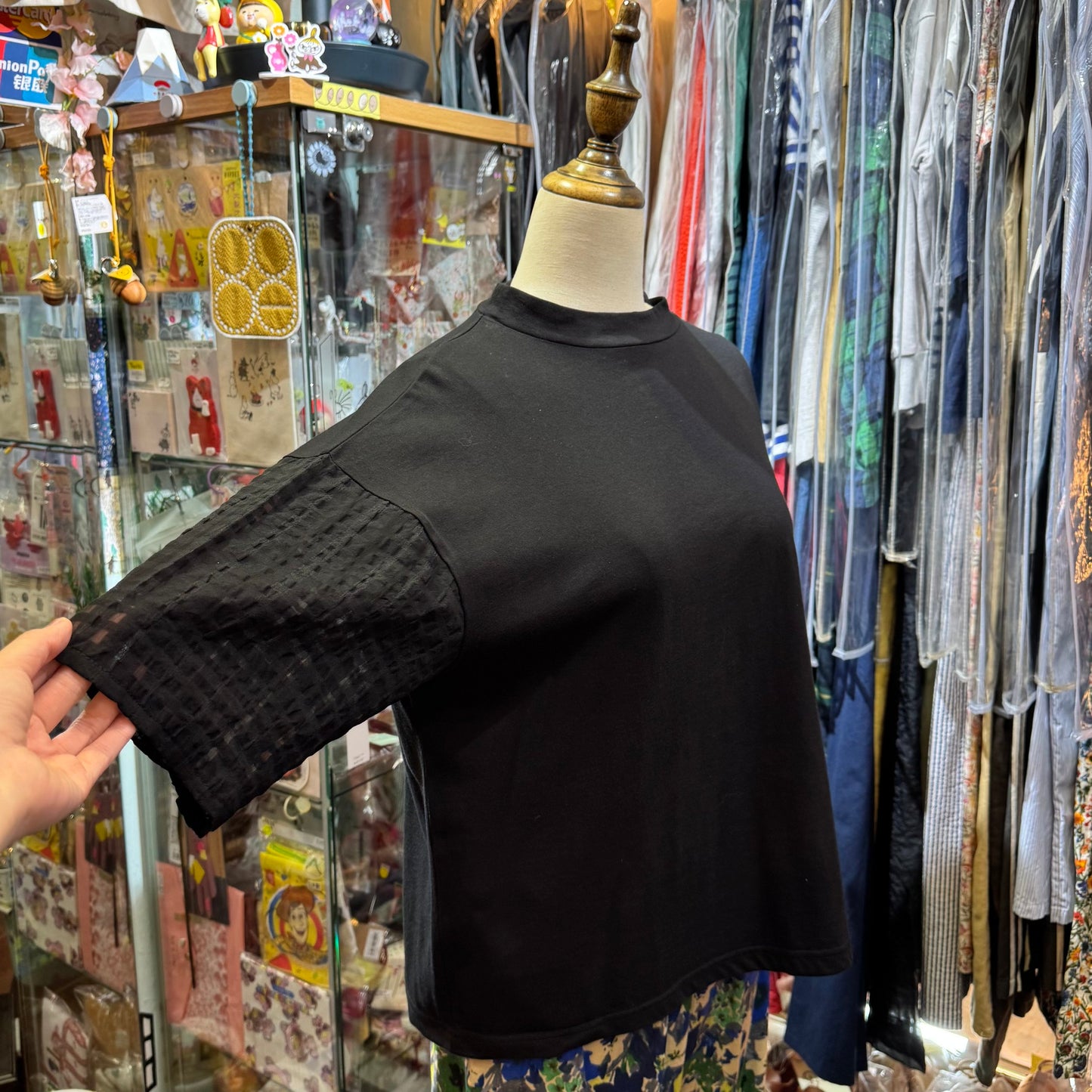 Nachukara Black T-shirt, made in Japan