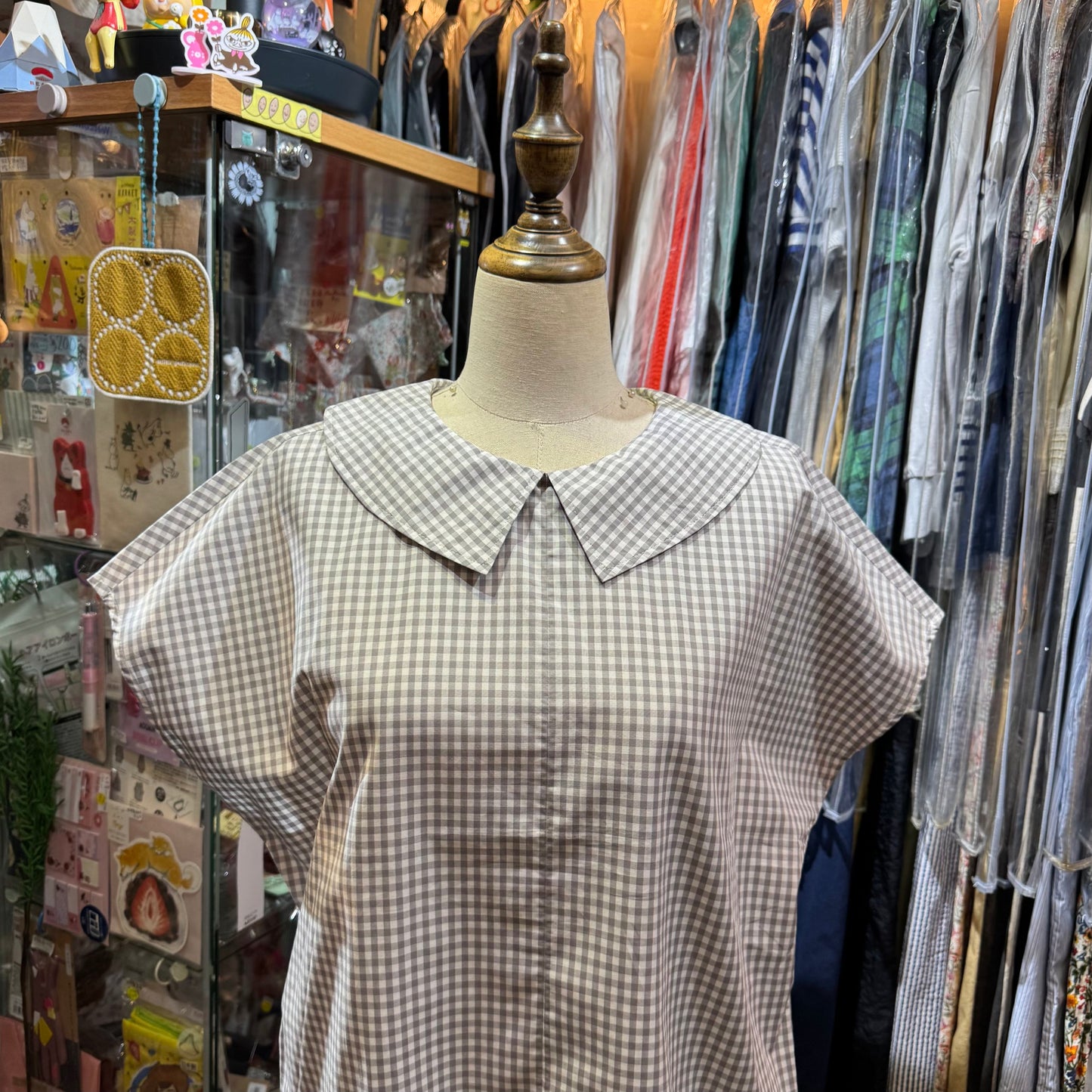 Vent d Ouest Checked Top, 2 Colors, made in Japan