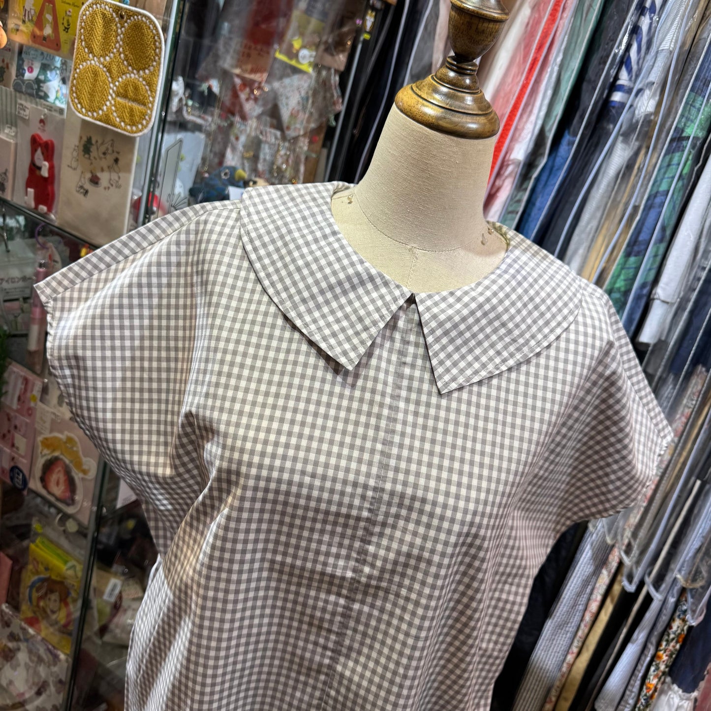 Vent d Ouest Checked Top, 2 Colors, made in Japan