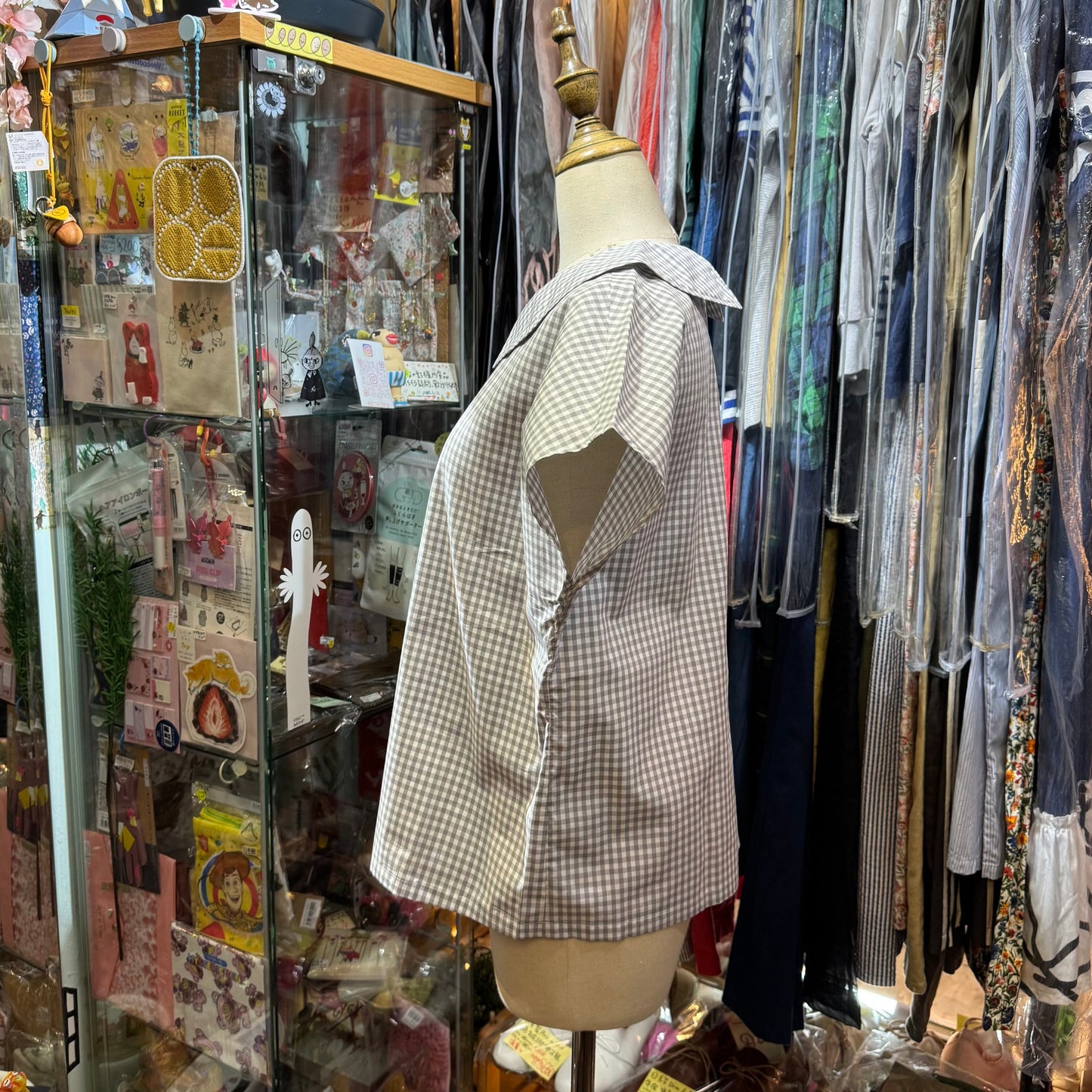 Vent d Ouest Checked Top, 2 Colors, made in Japan
