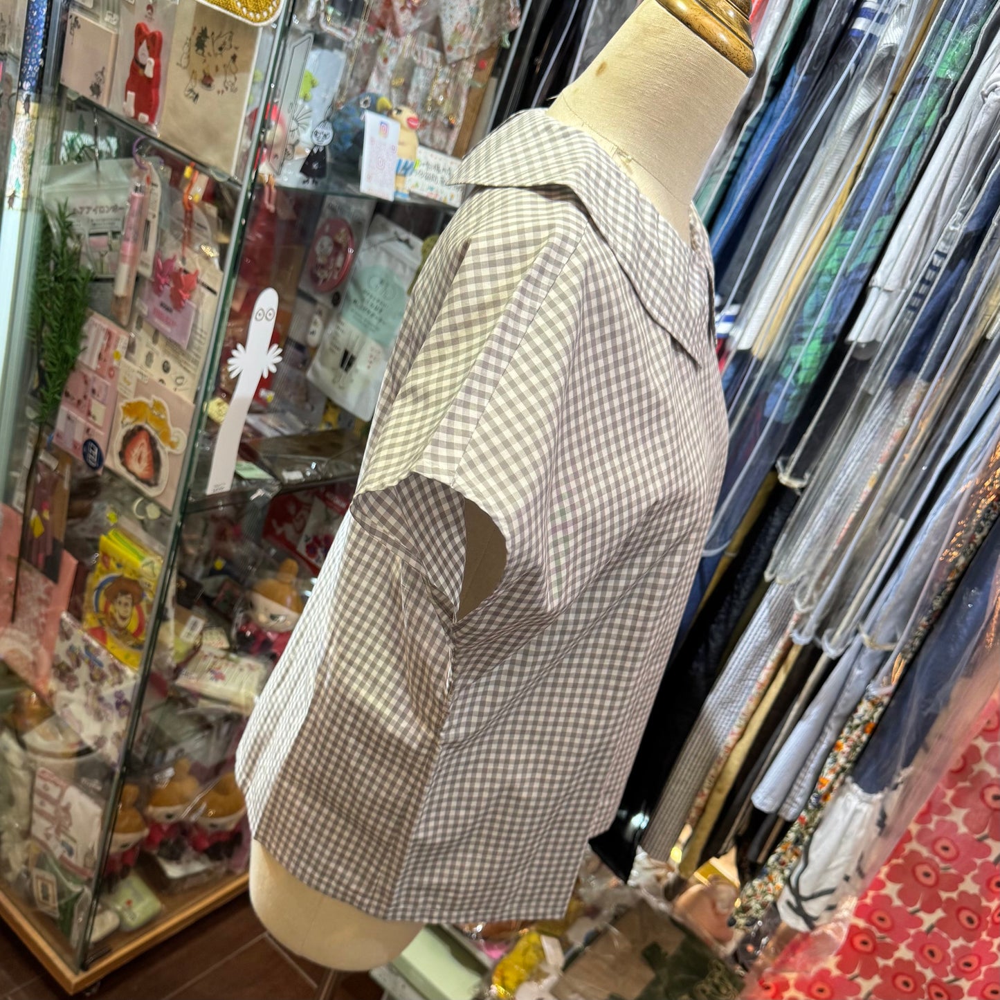 Vent d Ouest Checked Top, 2 Colors, made in Japan