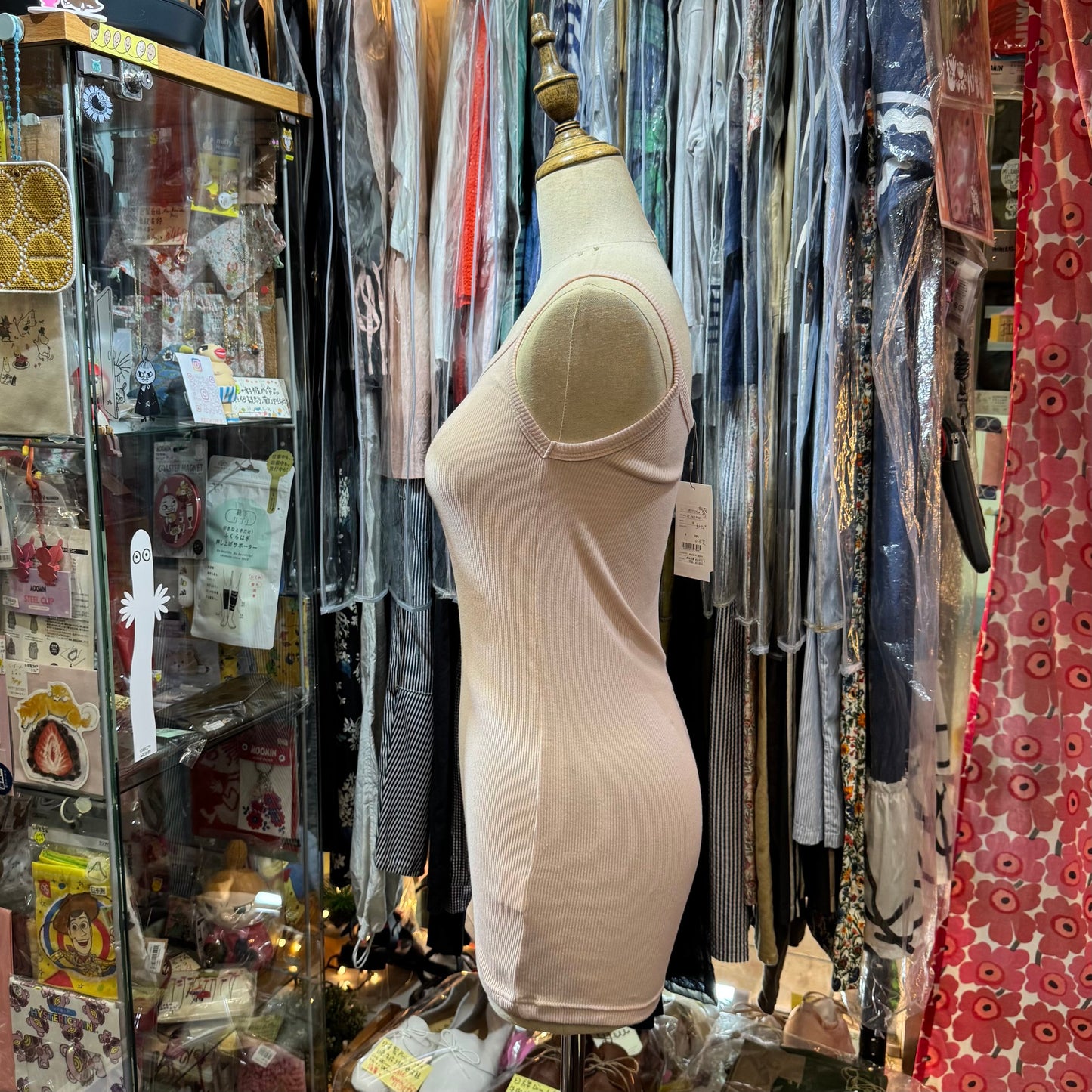 Nouvelles du Paradis Pink Tank Top, made in Japan