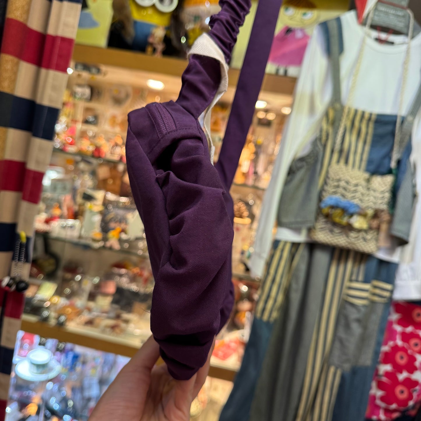 Anvocoeur Purple Frill Nylon Bag