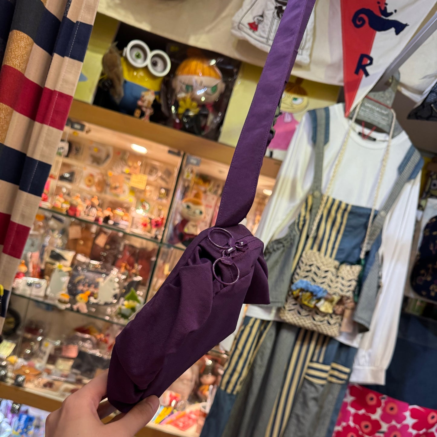 Anvocoeur Purple Frill Nylon Bag