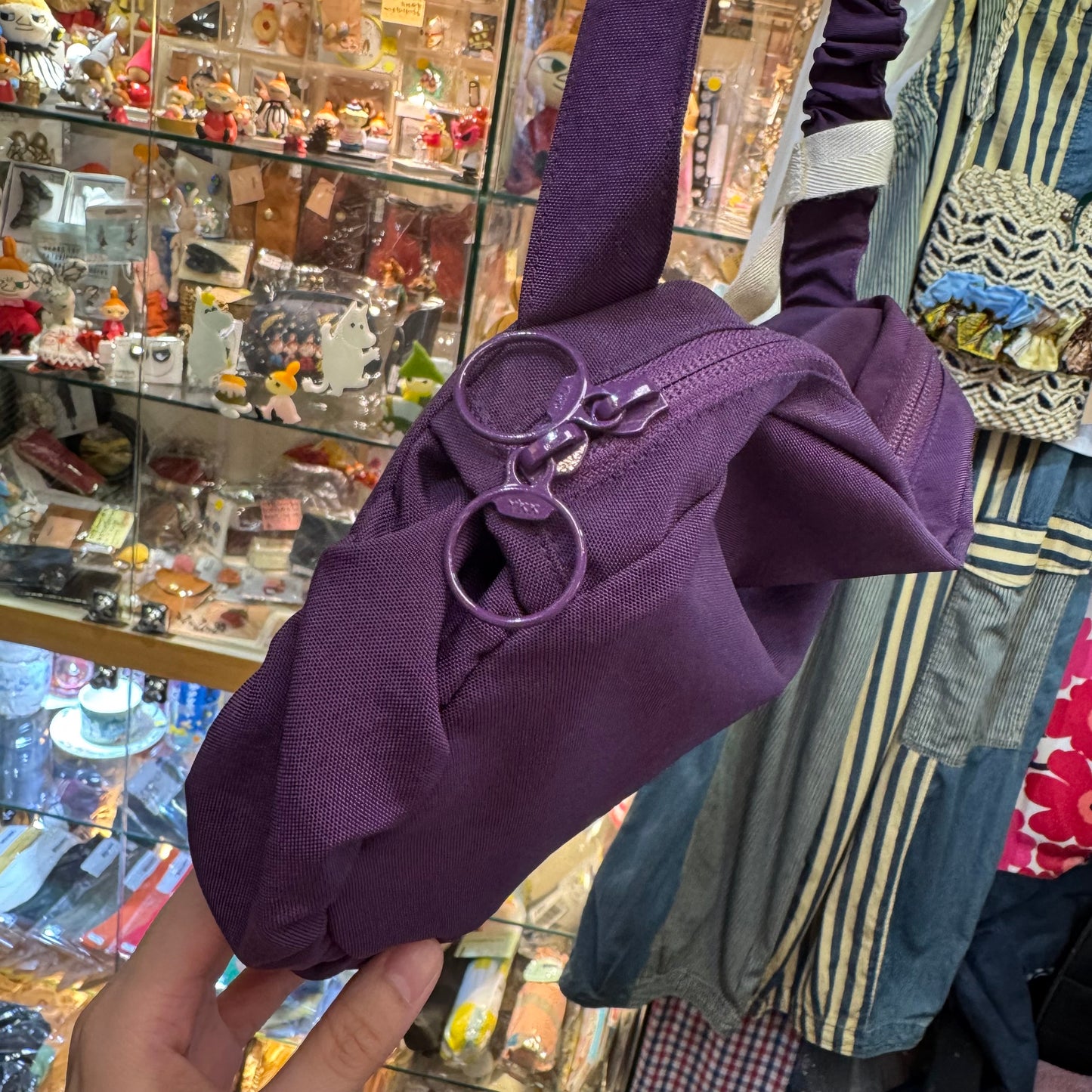 Anvocoeur Purple Frill Nylon Bag