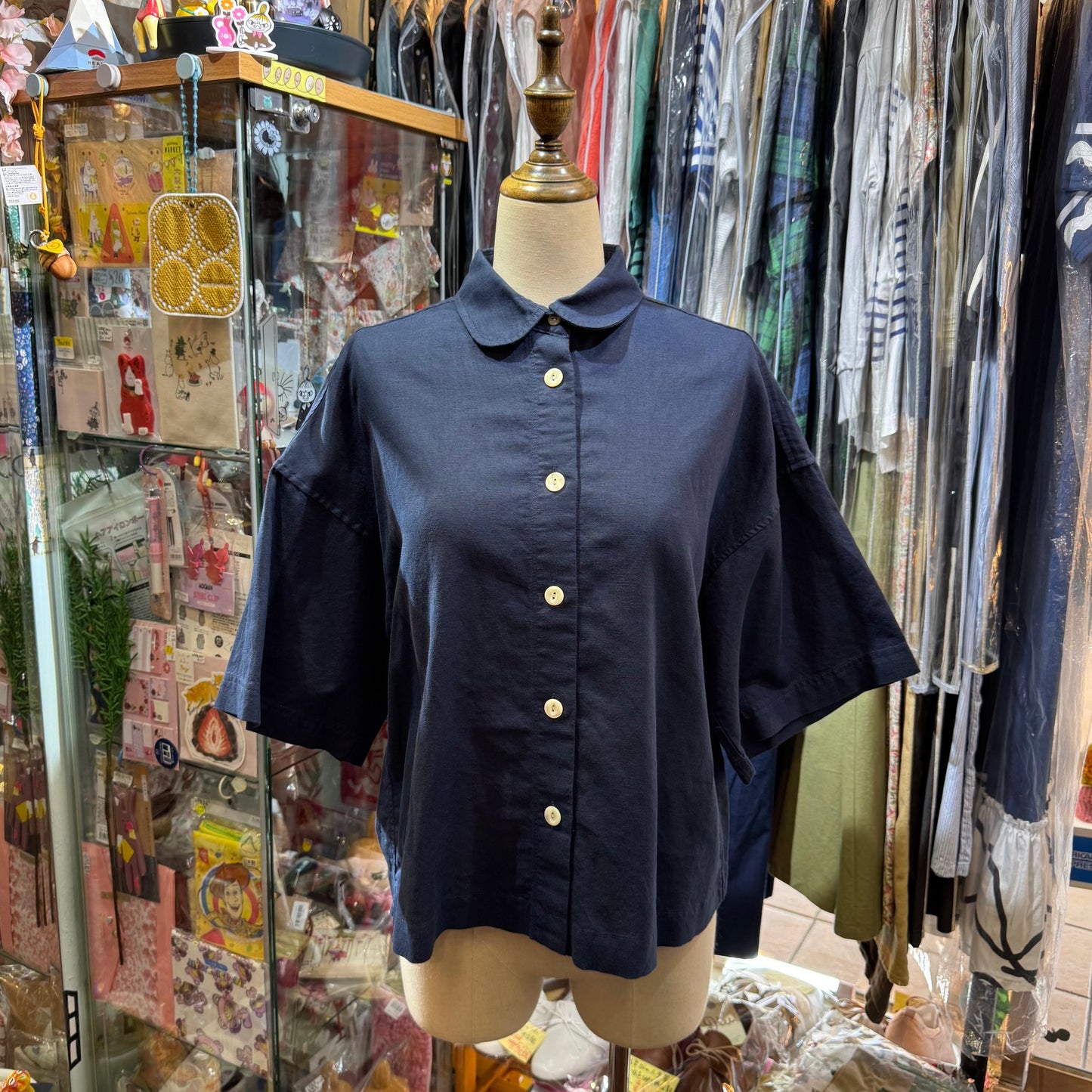 La marine Française Linen Navy Shirt