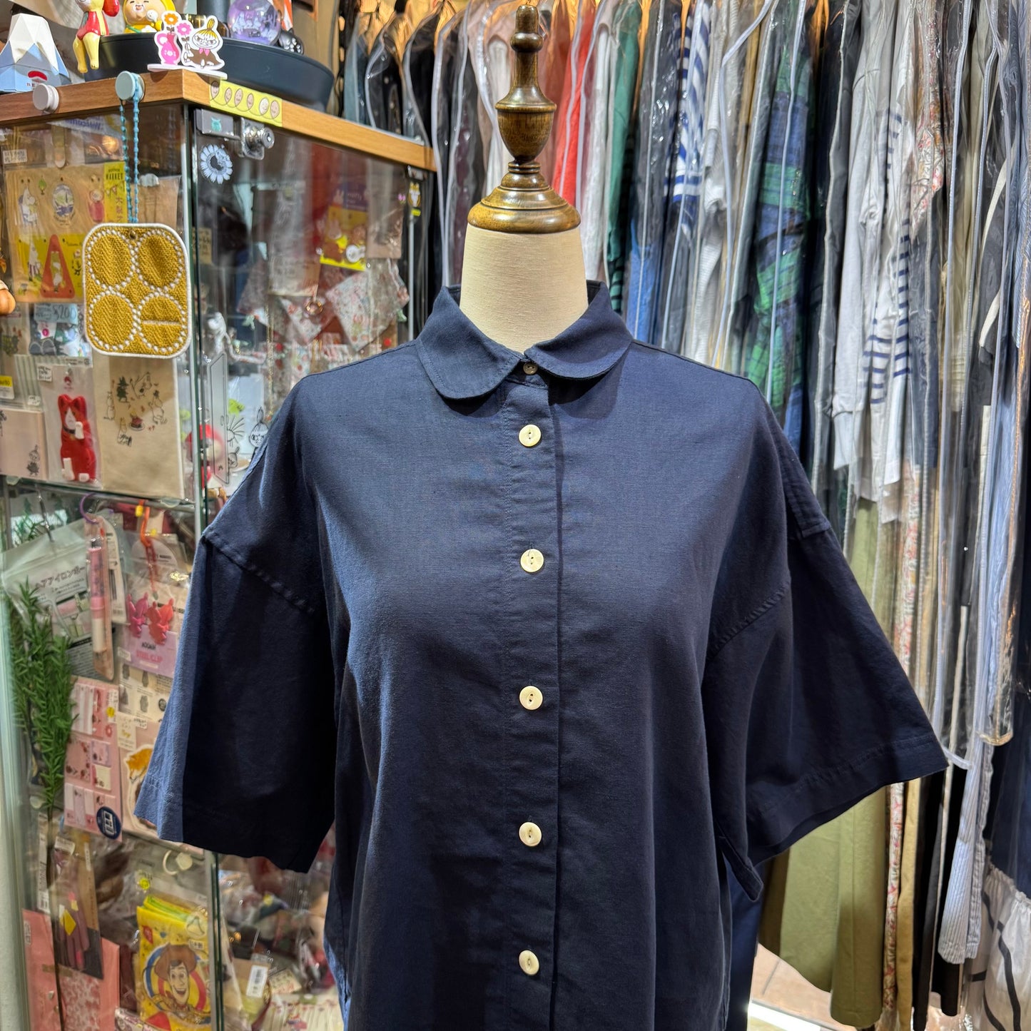 La marine Française Linen Navy Shirt