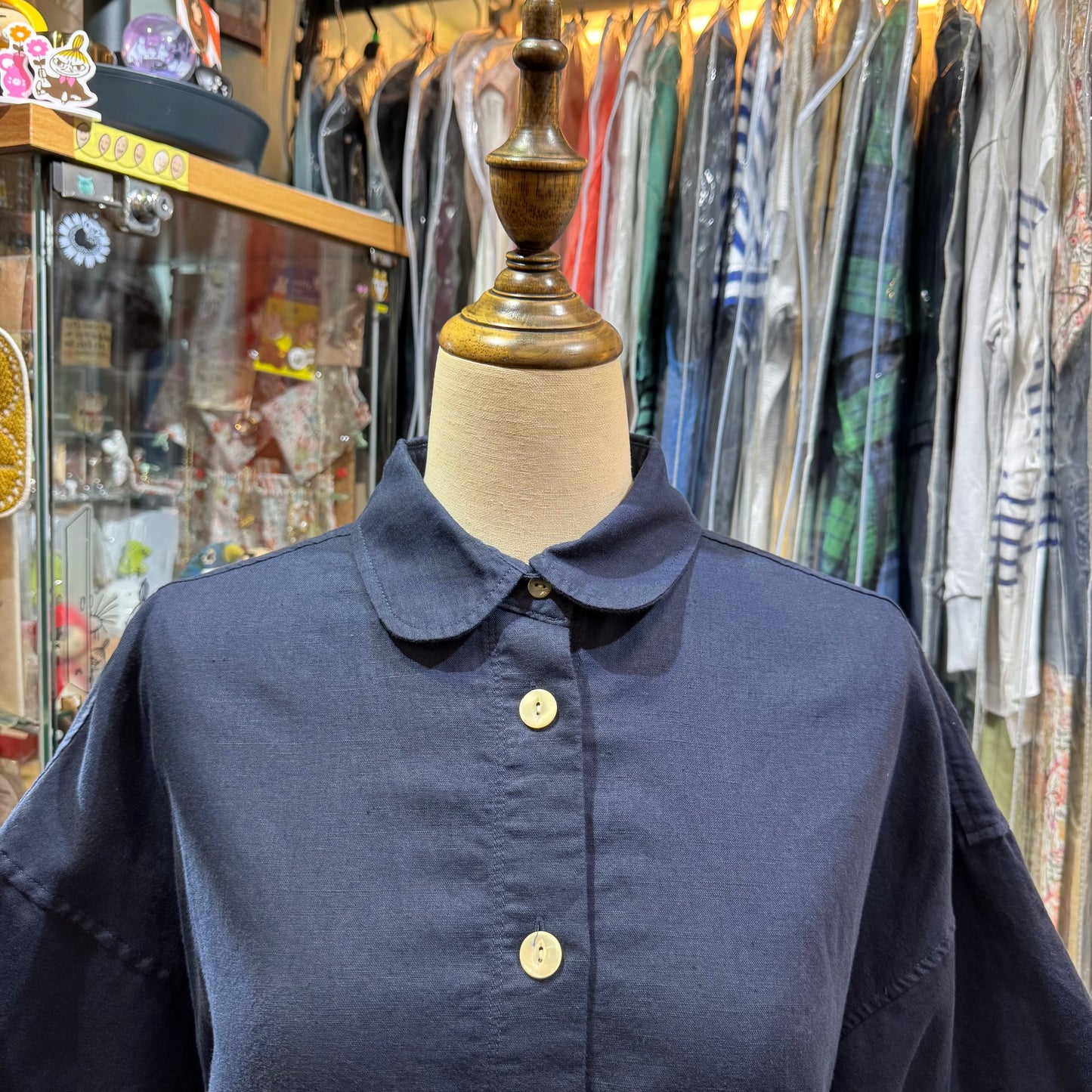 La marine Française Linen Navy Shirt