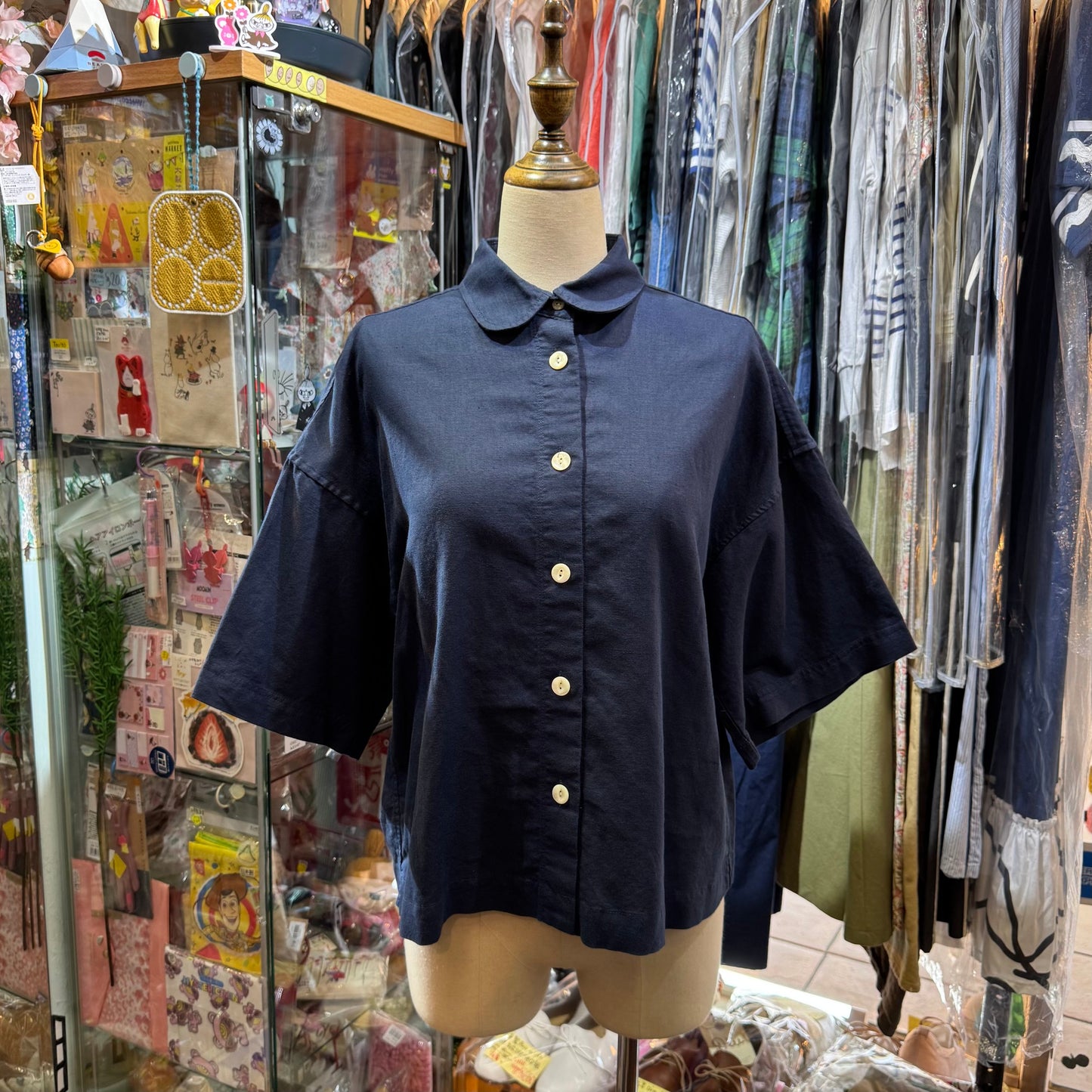 La marine Française Linen Navy Shirt