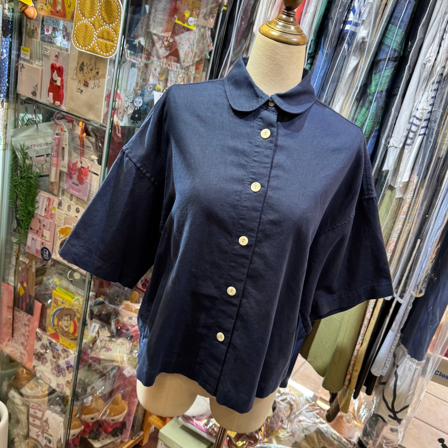 La marine Française Linen Navy Shirt
