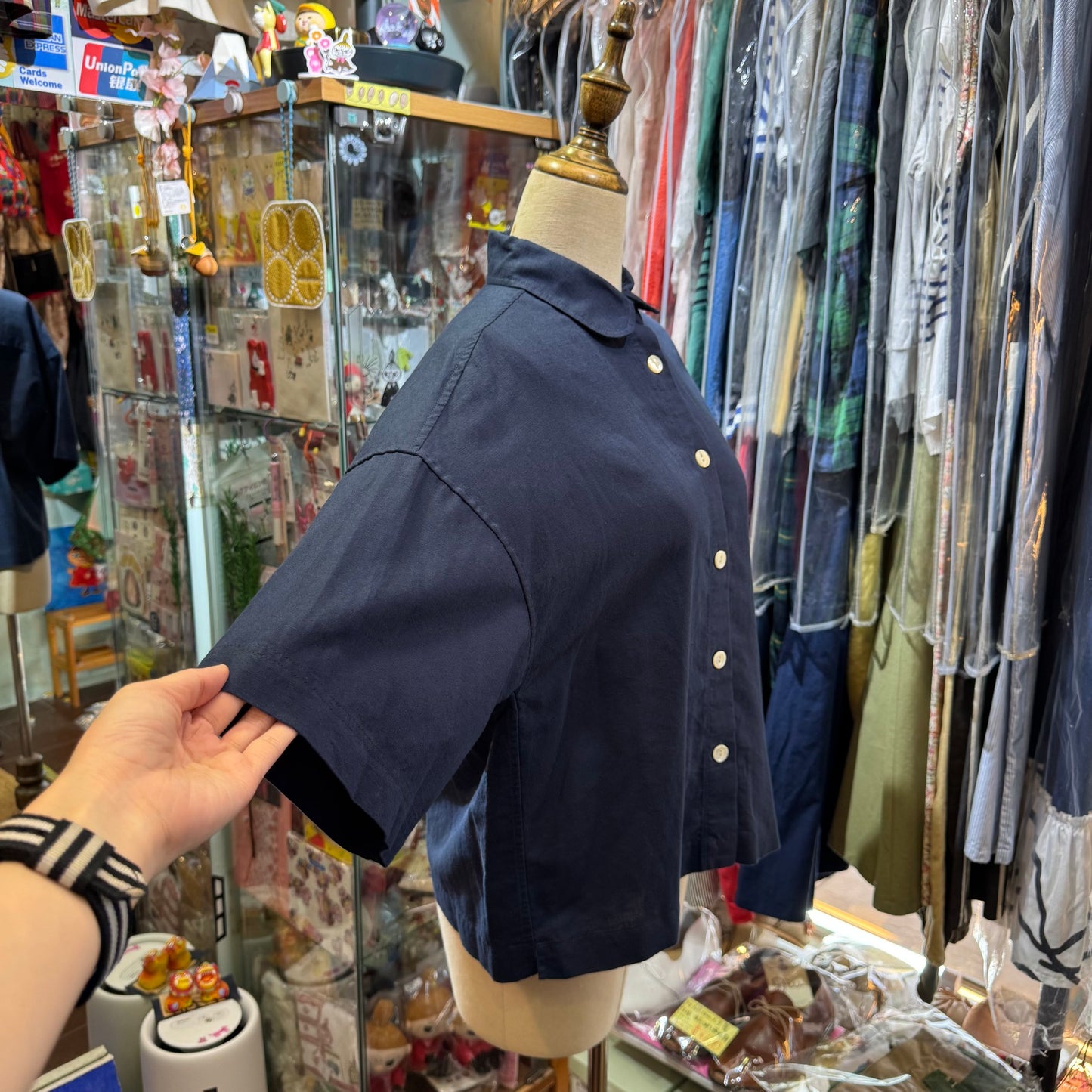 La marine Française Linen Navy Shirt