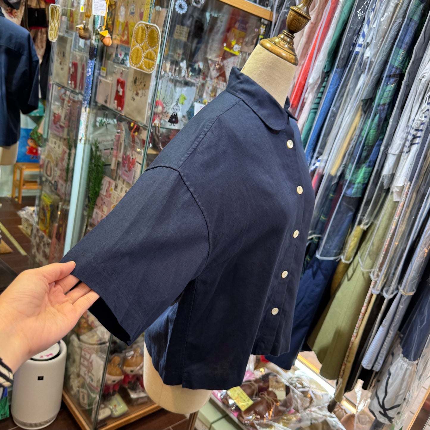 La marine Française Linen Navy Shirt