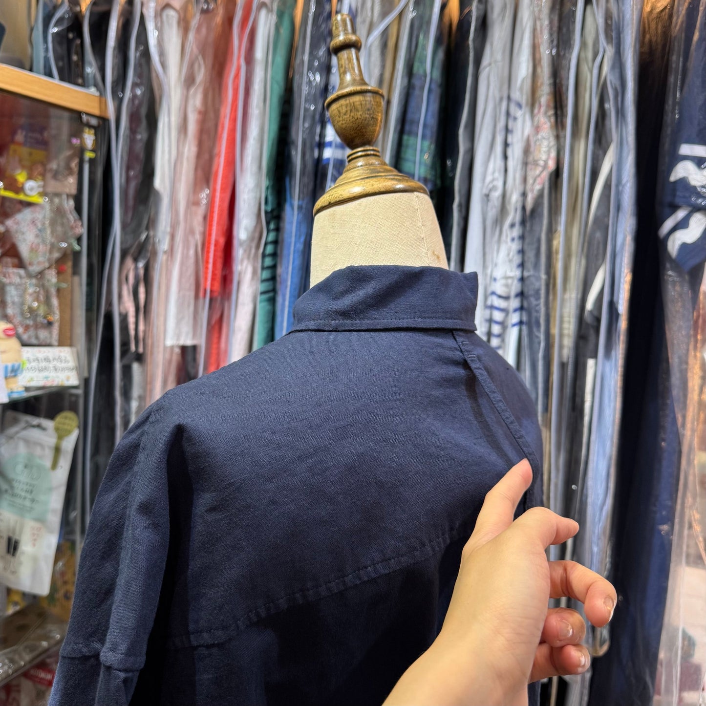 La marine Française Linen Navy Shirt