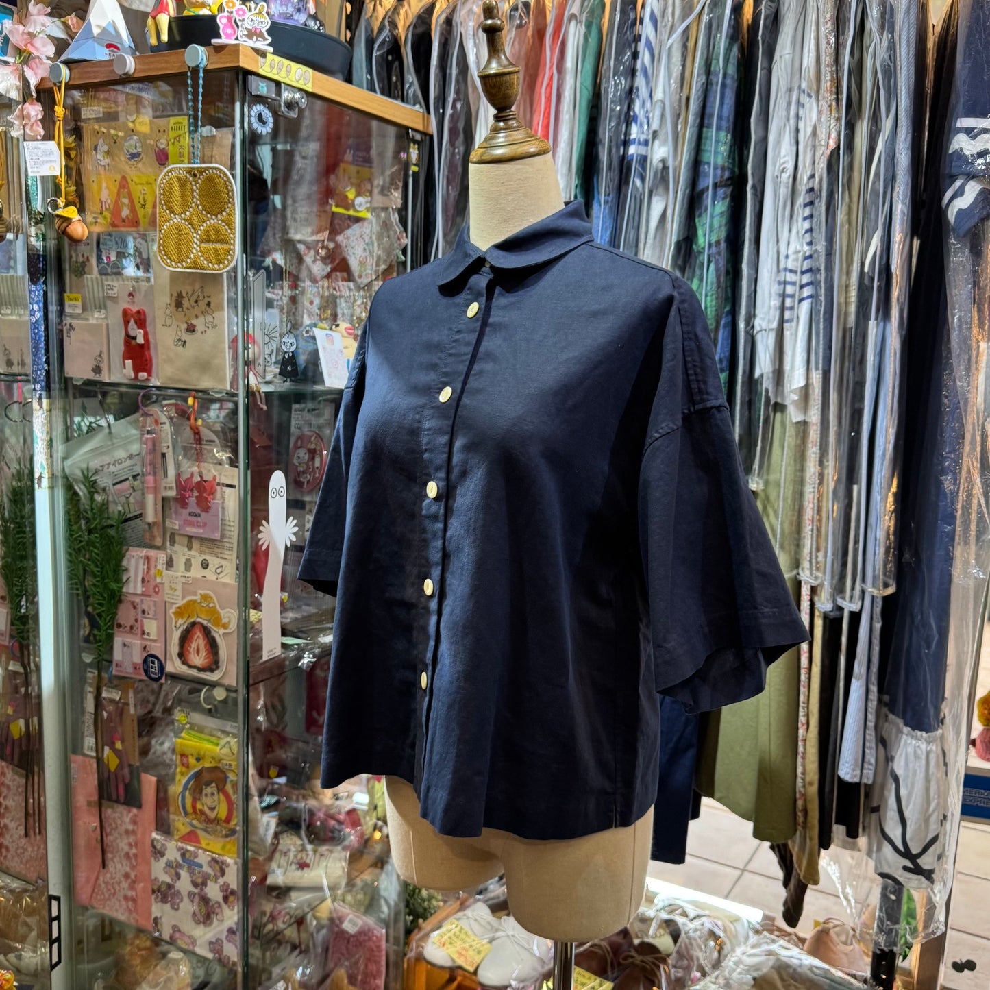 La marine Française Linen Navy Shirt