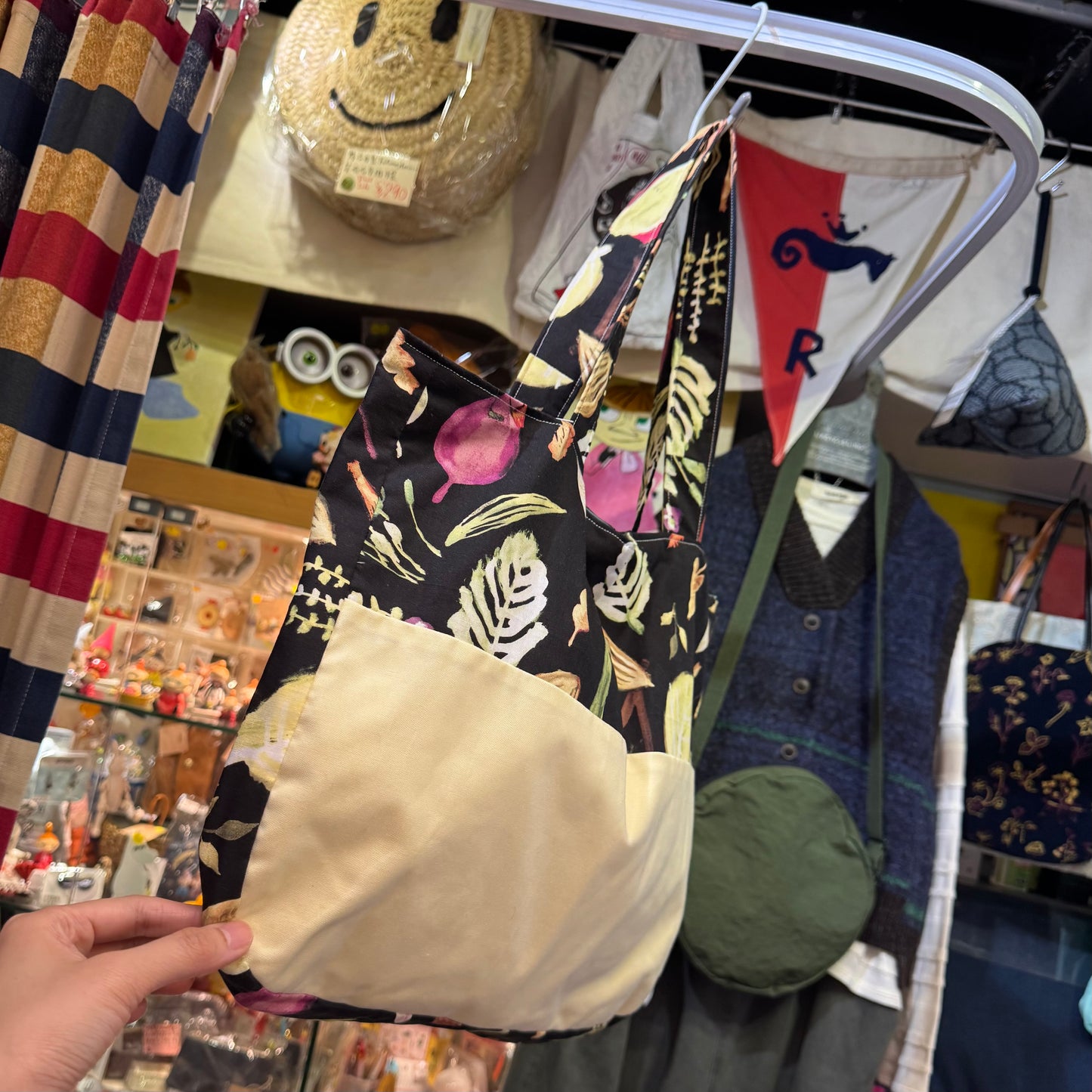 Handmade Vegetables Tote Bag, Fabric from Japan