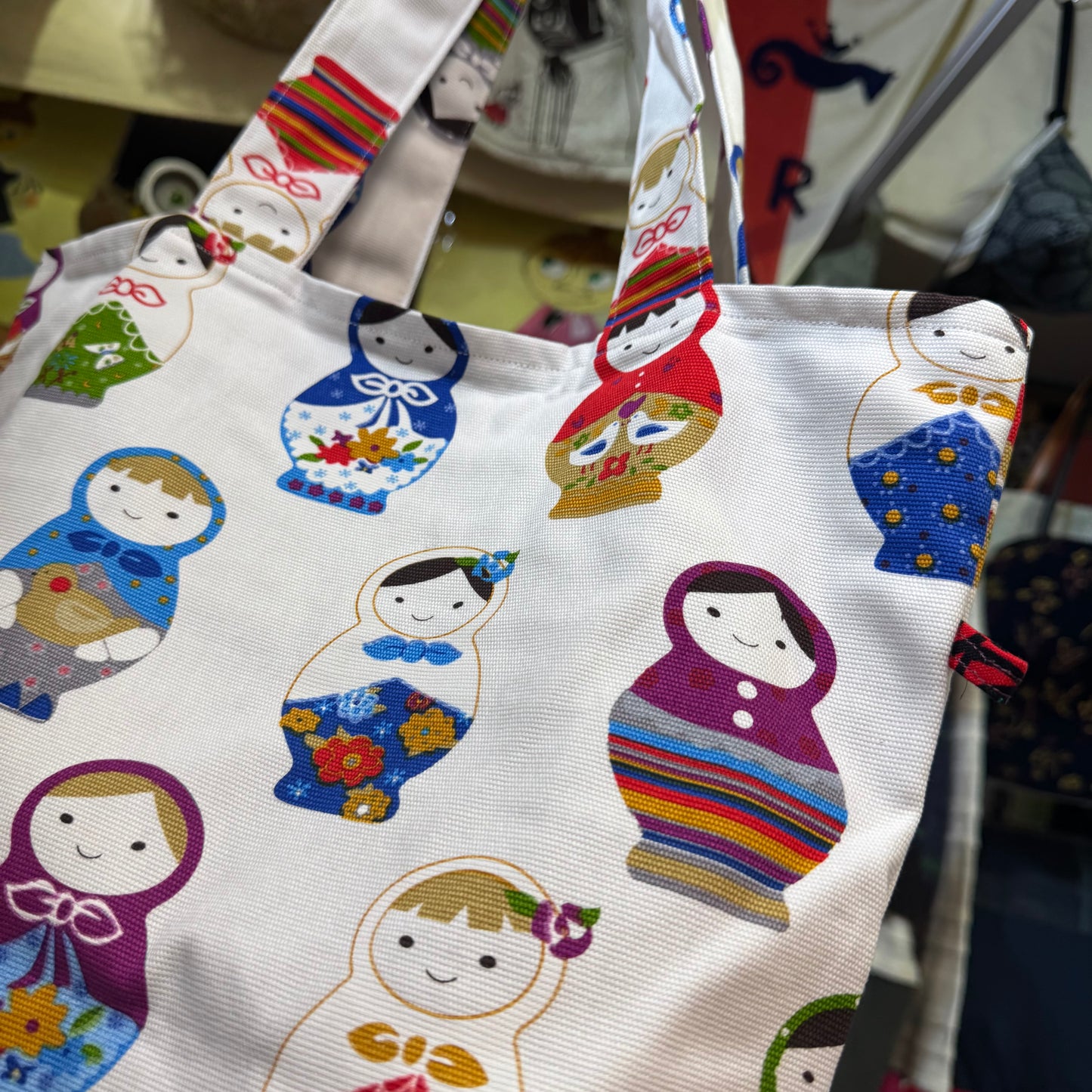 Handmade Dolls Prints Tote Bag