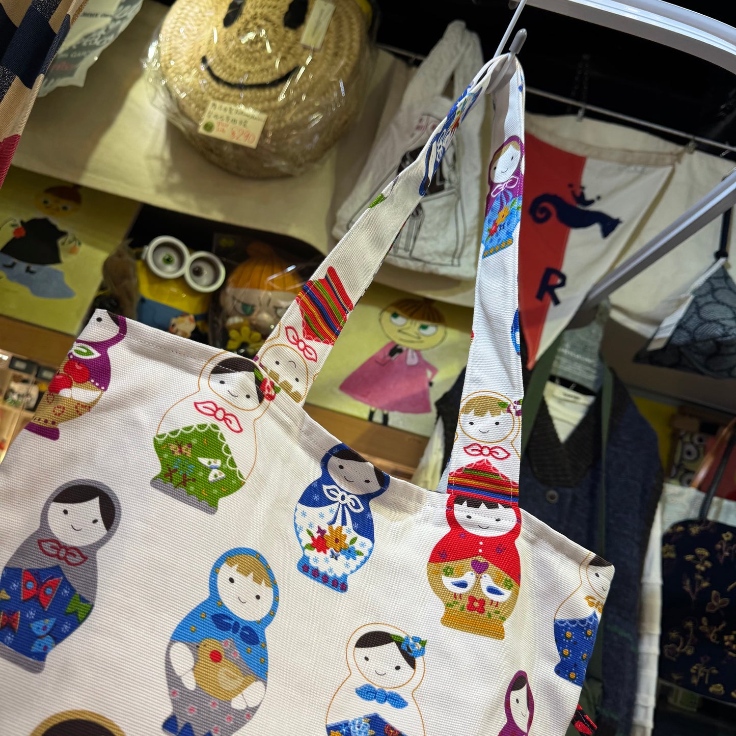 Handmade Dolls Prints Tote Bag