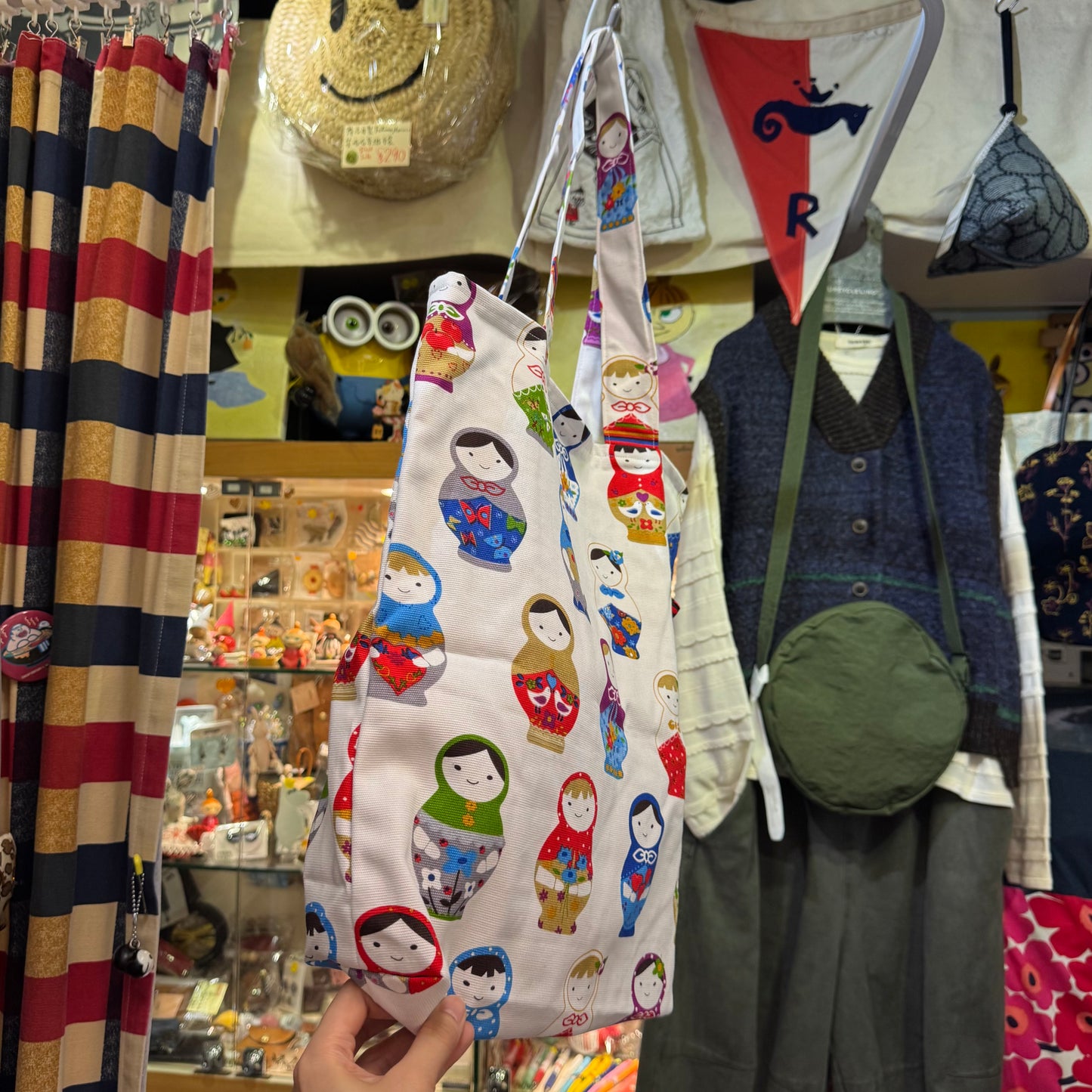 Handmade Dolls Prints Tote Bag