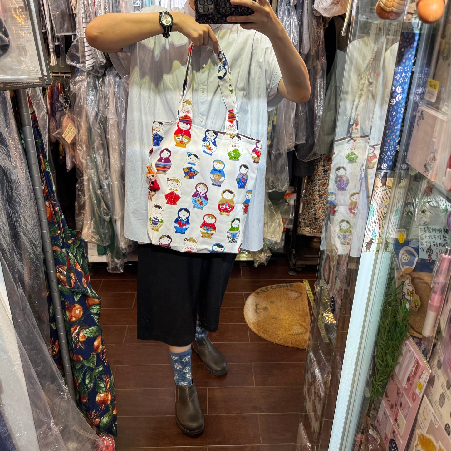 Handmade Dolls Prints Tote Bag