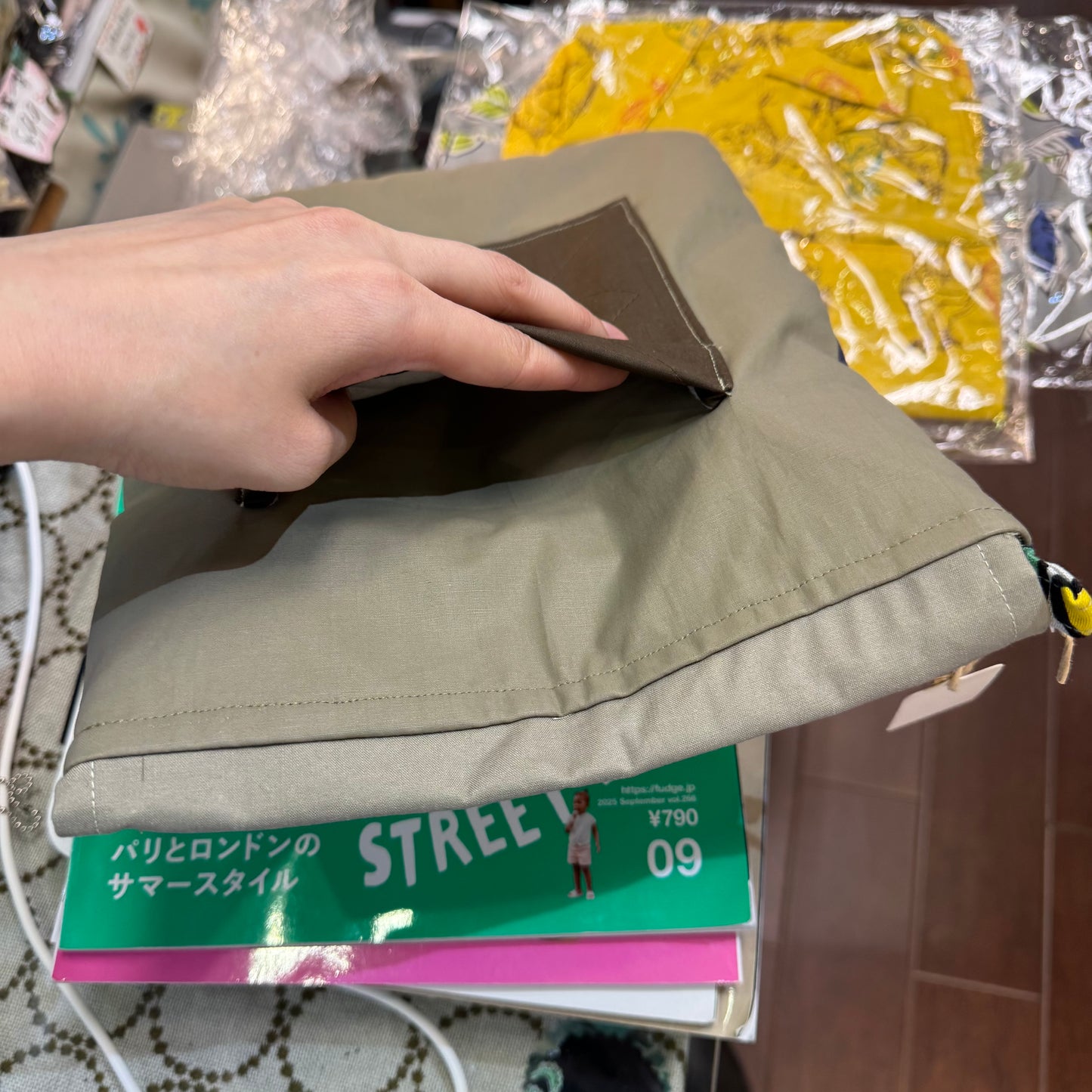 Handmade Metsa -森 Notebook, Tablet Case, fabric from Japan