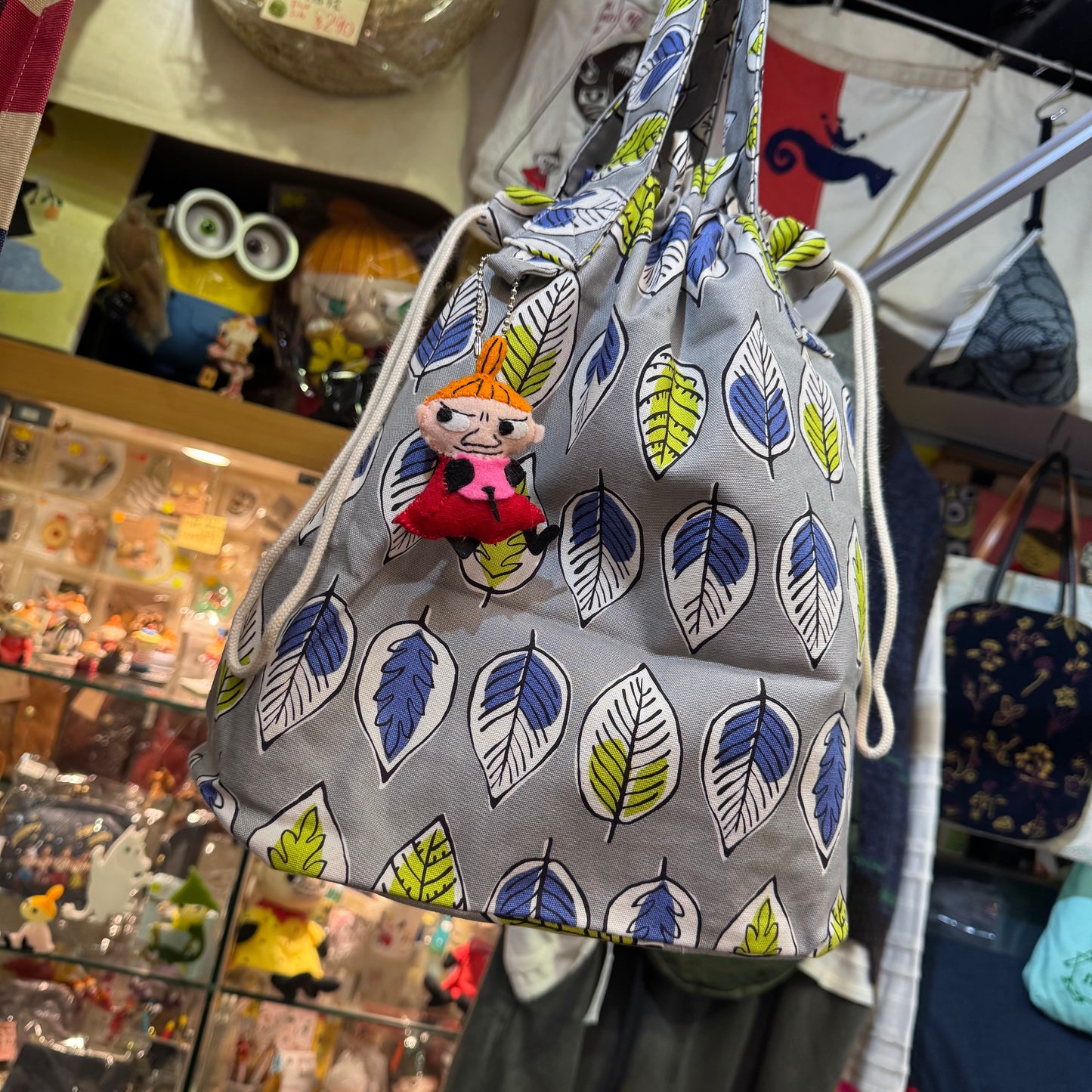 Handmade Leaf 2Way Hand Bag, fabric from Japan