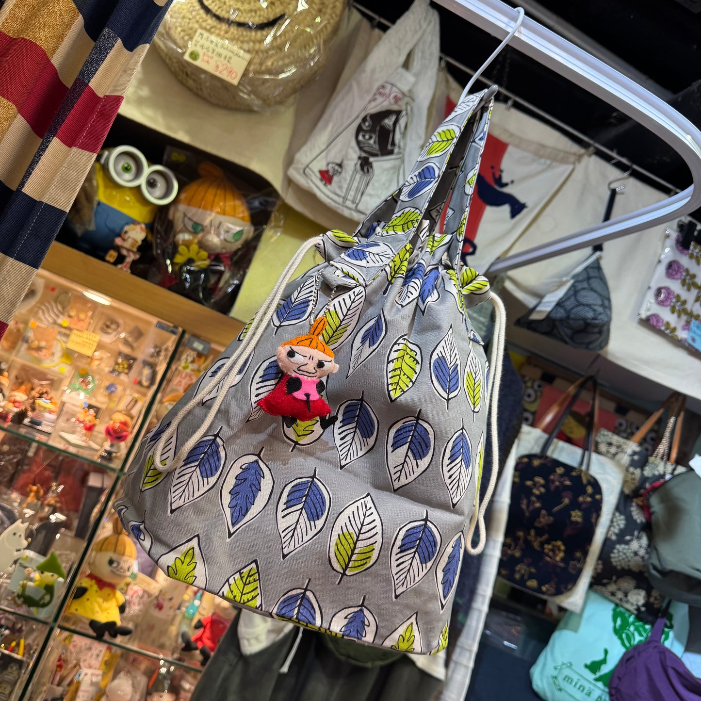 Handmade Leaf 2Way Hand Bag, fabric from Japan