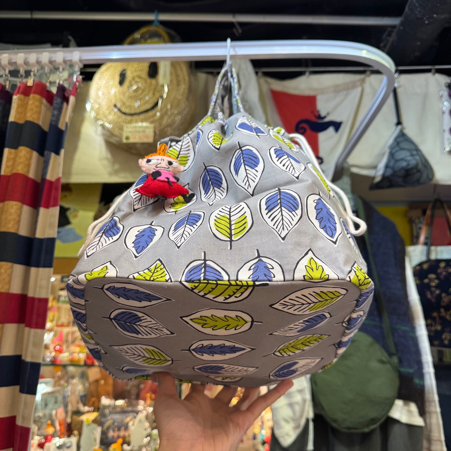 Handmade Leaf 2Way Hand Bag, fabric from Japan