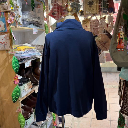 Sale- Diaries Navy Sweatshirt, made in Japan