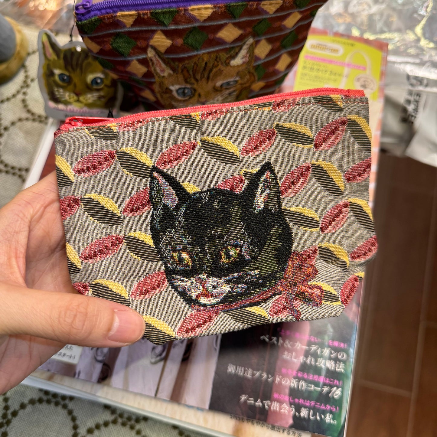 Nathalie Lete Cat Pouch, 2 patterns