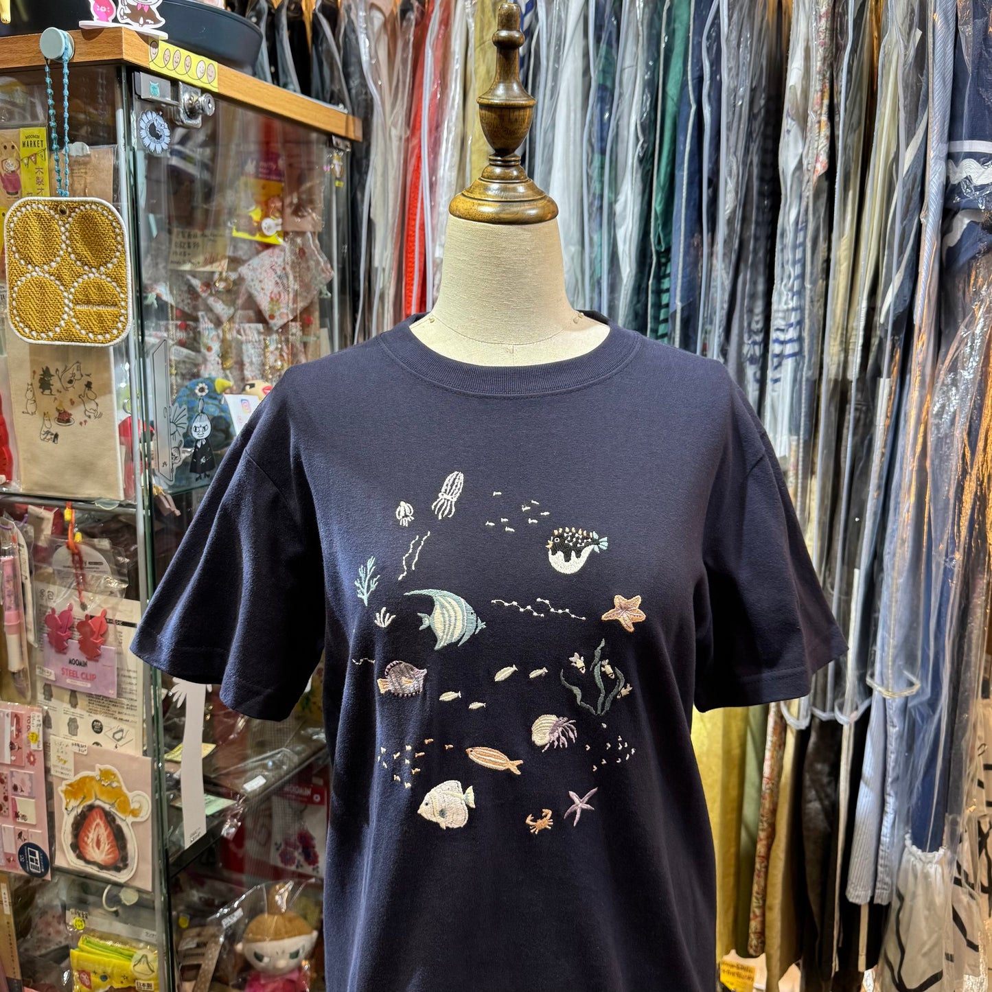 Sale- L’atelier du Savon Ocean Embroidery T-shirt, 2 Colors