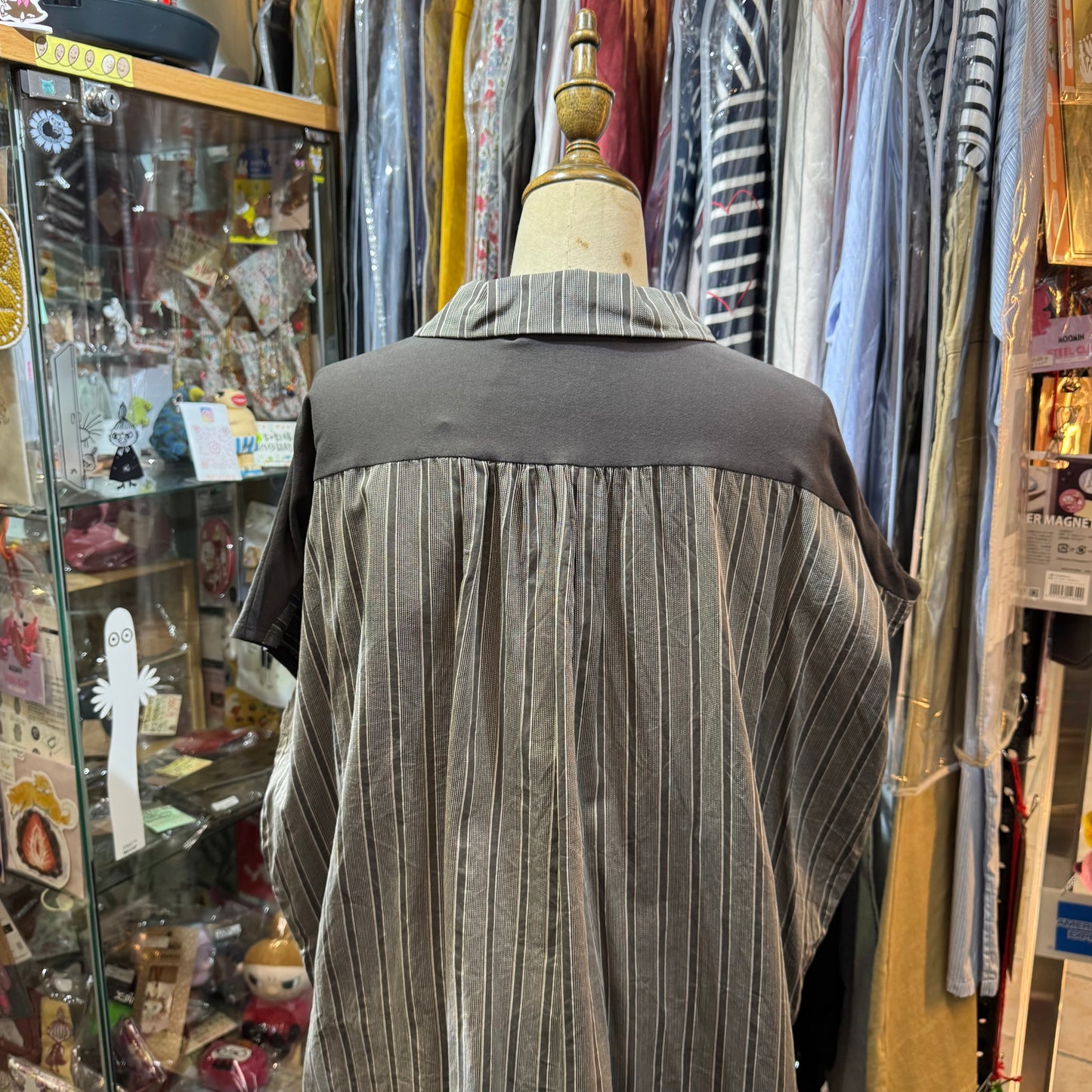 Sale- Cotton… Charcoal Top, made in Japan