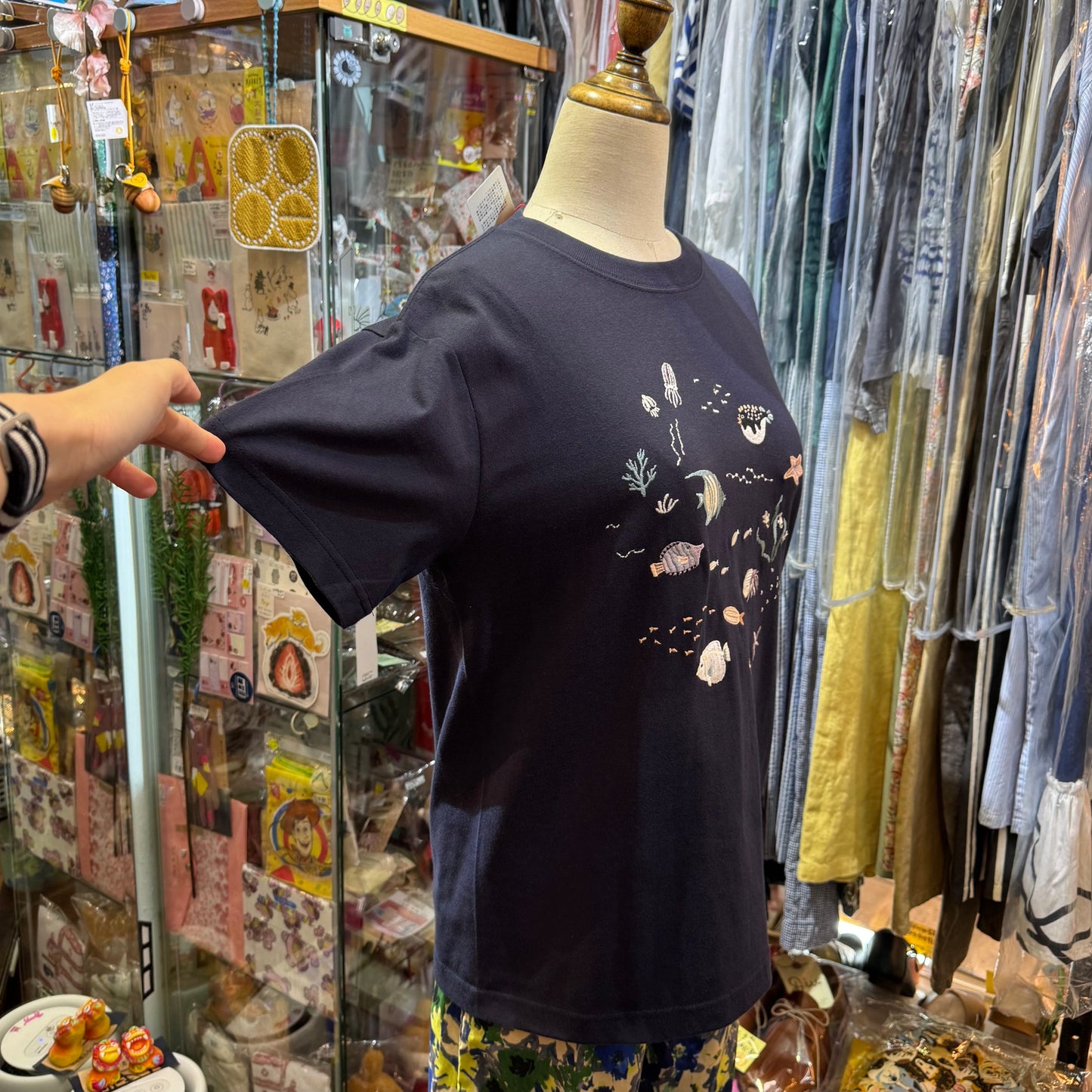 Sale- L’atelier du Savon Ocean Embroidery T-shirt, 2 Colors