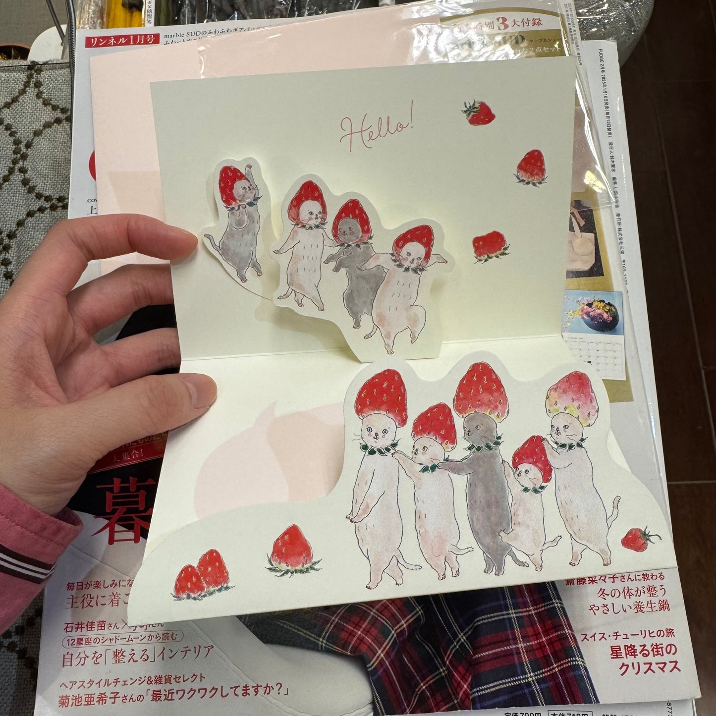 TOCOROCOMUGI Cat 'For You' Cards, made in Japan