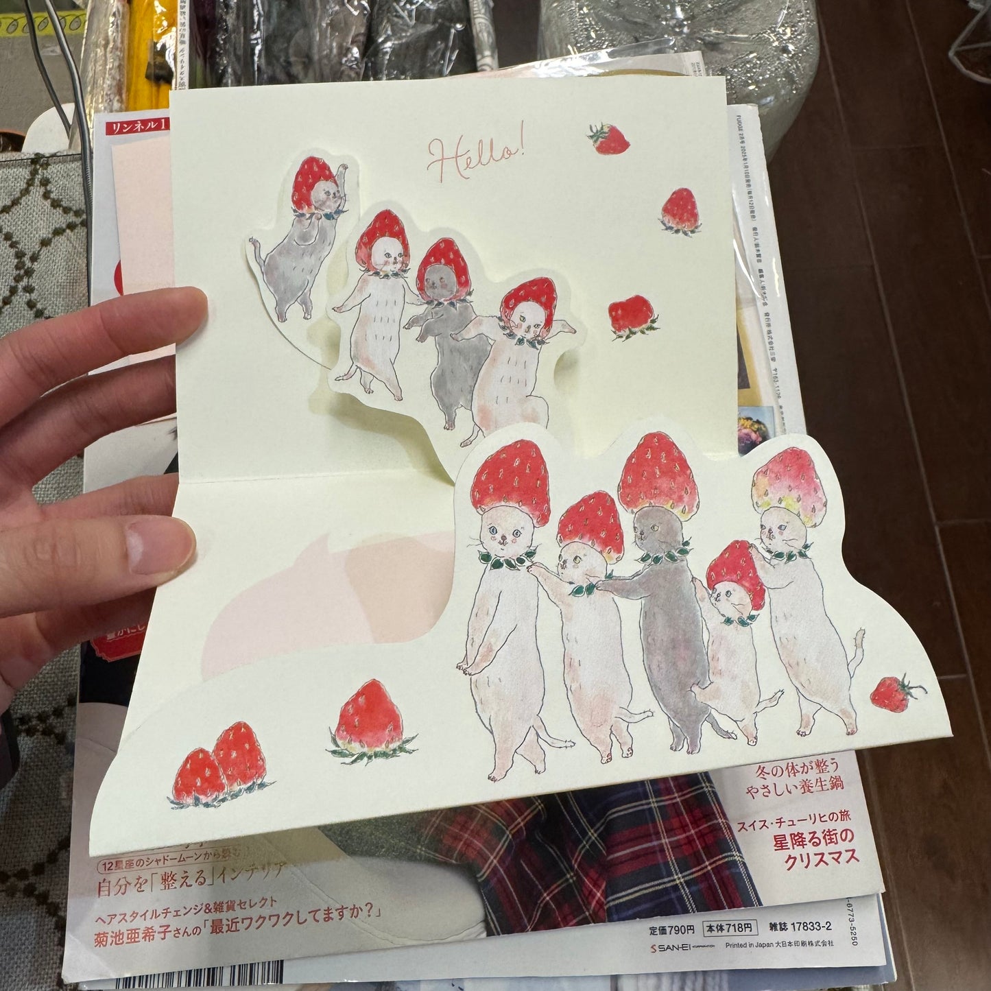 TOCOROCOMUGI Cat 'For You' Cards, made in Japan