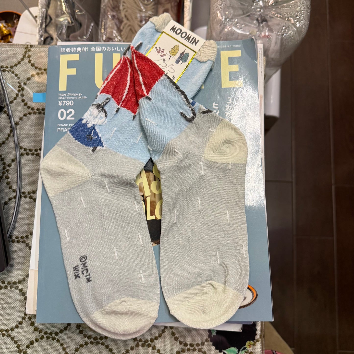 Moomin and Little My Socks, 2 Colors, made in Japan