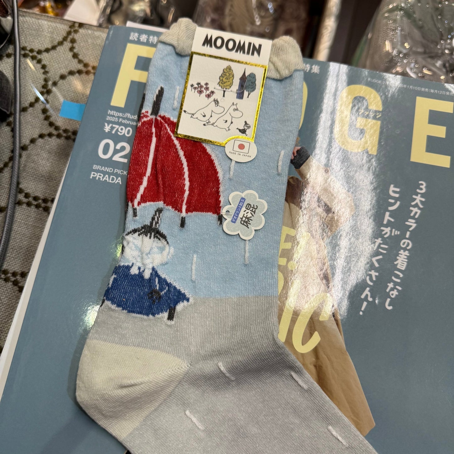 Moomin and Little My Socks, 2 Colors, made in Japan