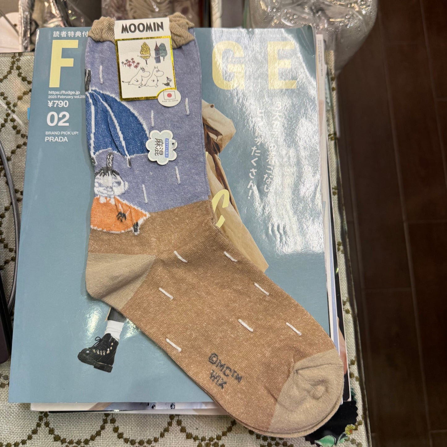 Moomin and Little My Socks, 2 Colors, made in Japan