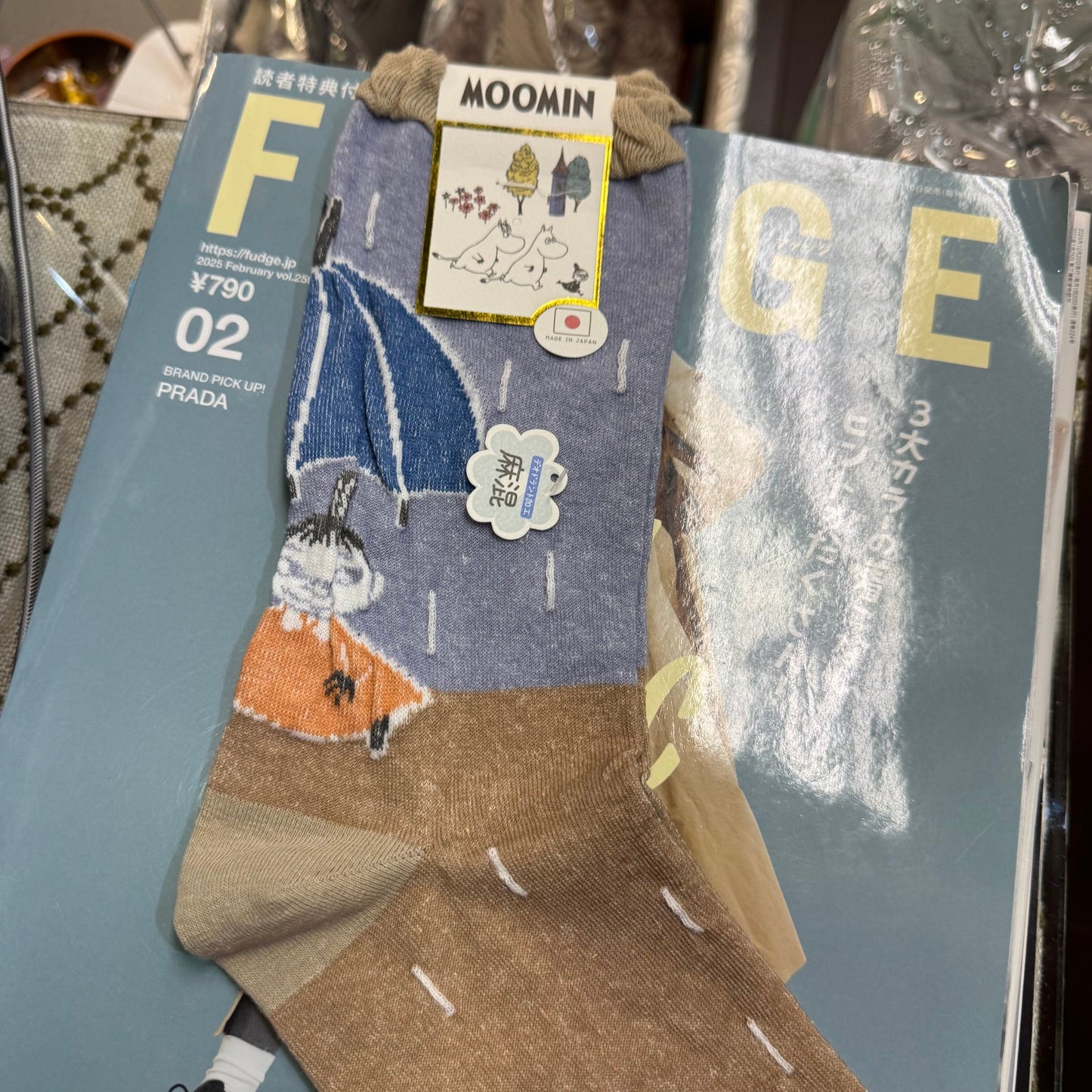 Moomin and Little My Socks, 2 Colors, made in Japan