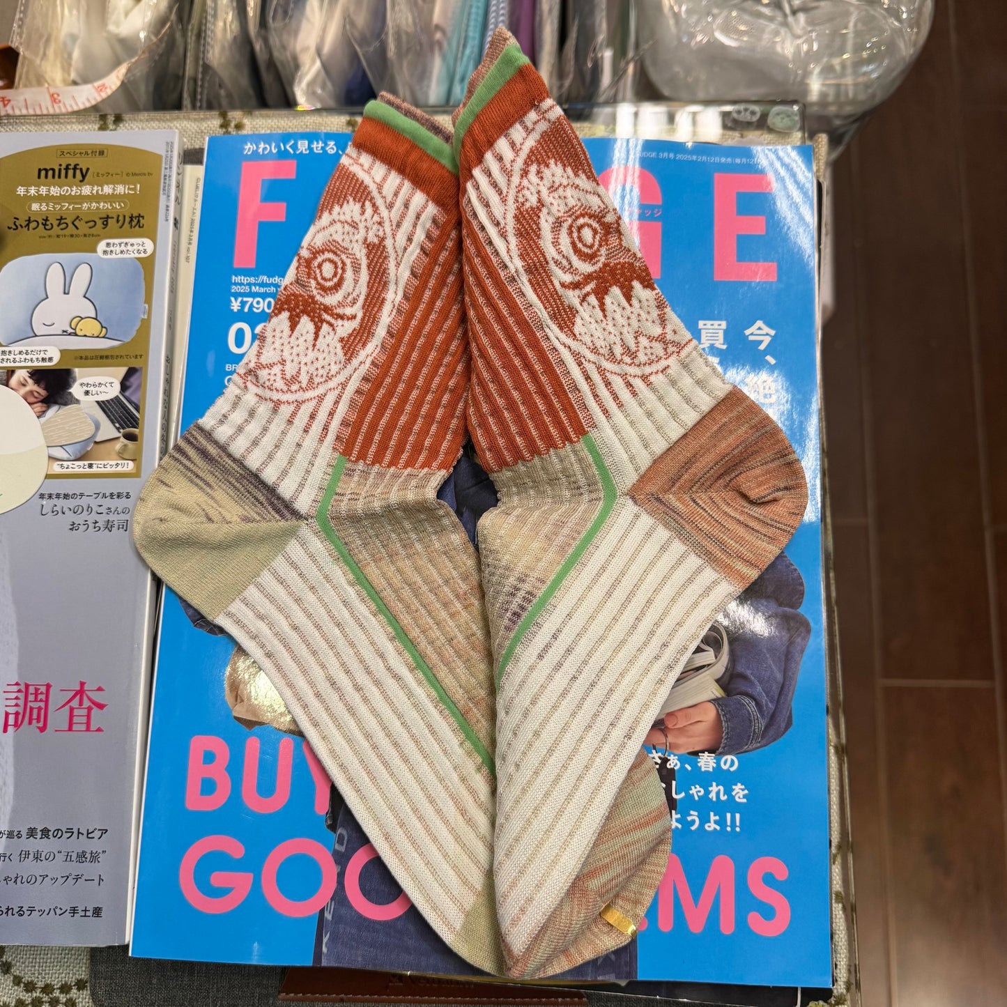 Nonnette Owl Socks, 3 Colors, made in Japan