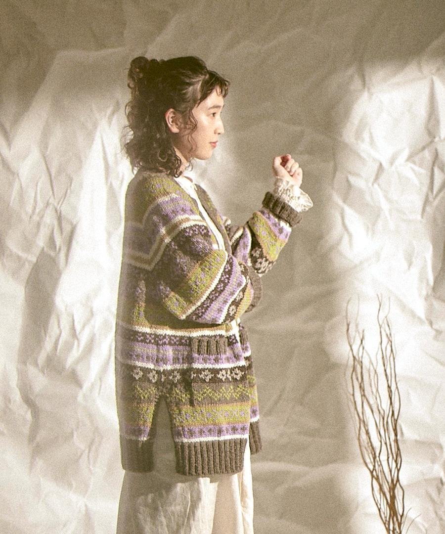 Sale- Tumugu Long Cardigan, Handmade in Peru