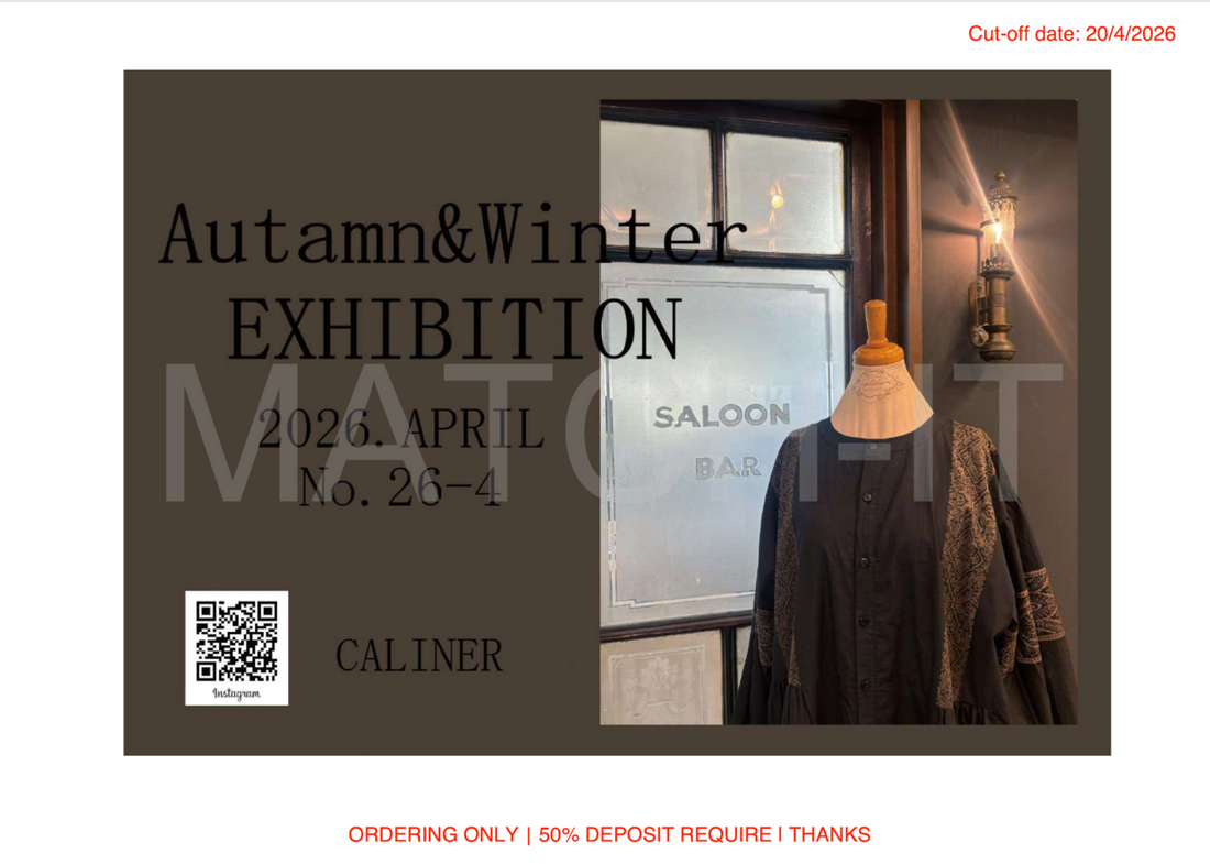 Caliner 2026AW (截單日期: 20/4/2026)