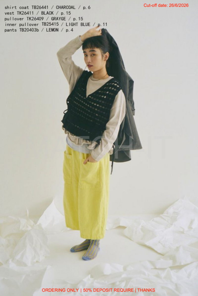 Tumugu 2026AW & Pre-Spring 2027 (截單日期: 26/6/2026)