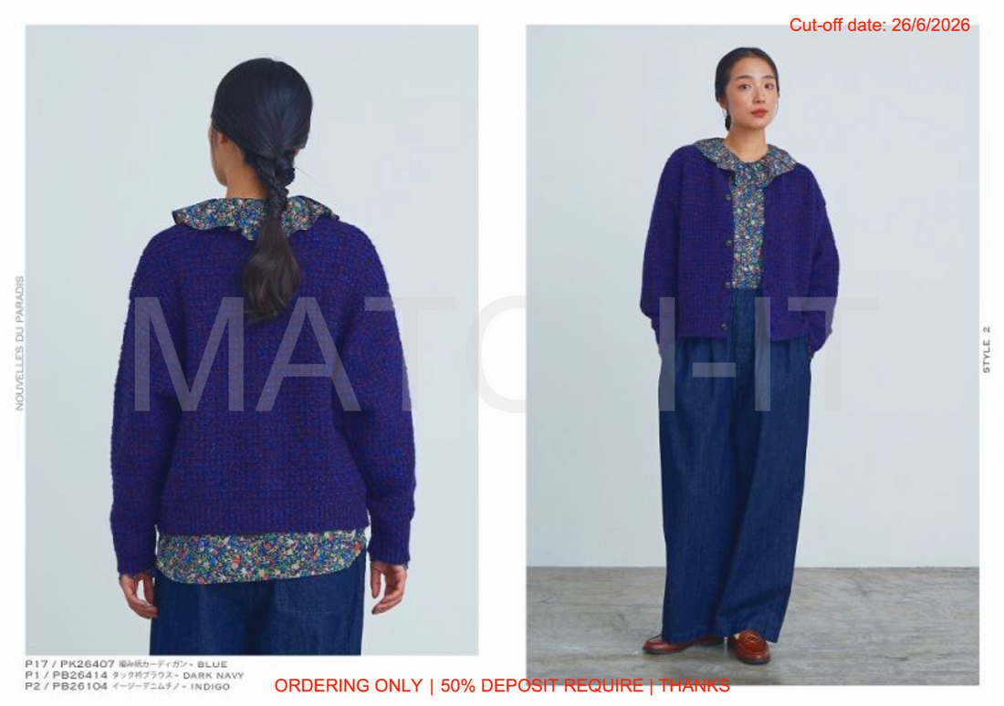 Nouvelles du Paradis 2026AW & Pre-Spring2027 (截單日期: 26/6/2026)