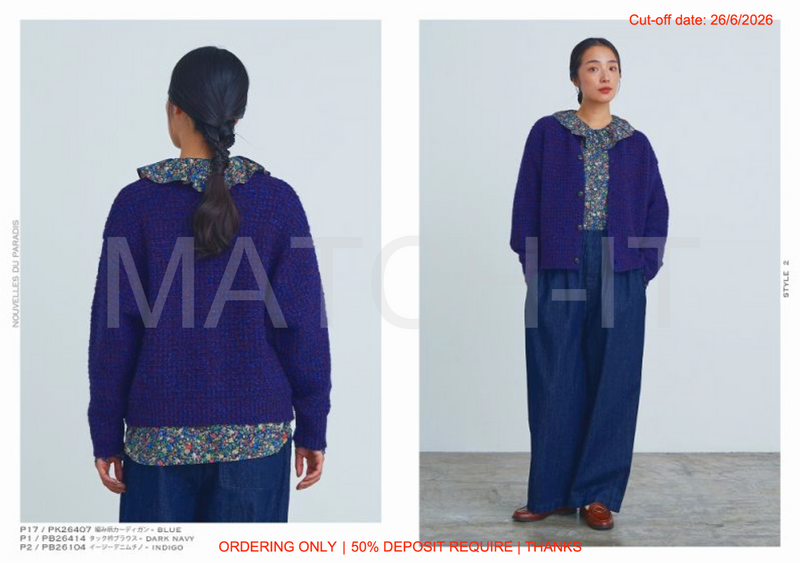 Nouvelles du Paradis 2026AW & Pre-Spring2027 (截單日期: 26/6/2026)
