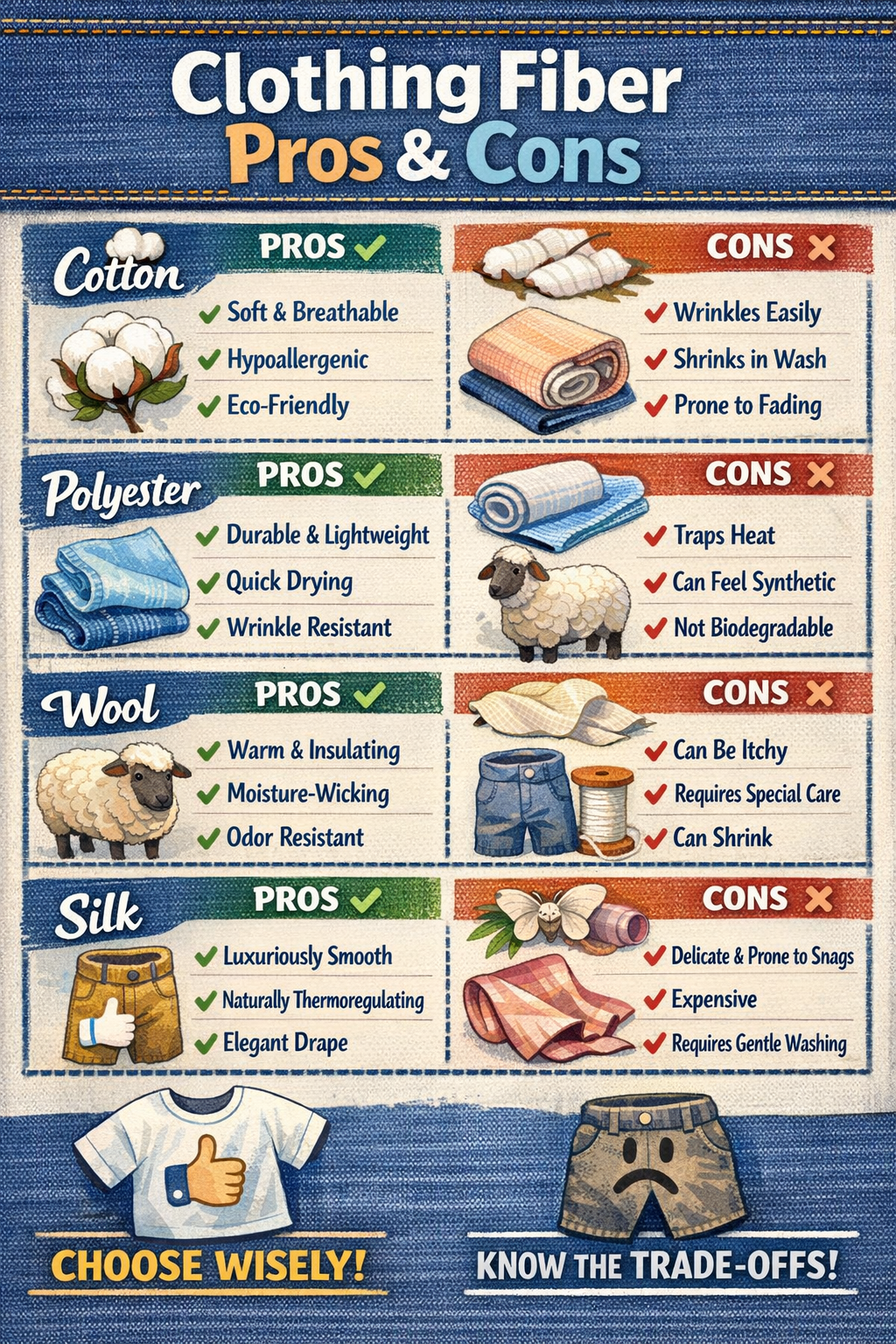 Clothing Fiber Pros & Cons